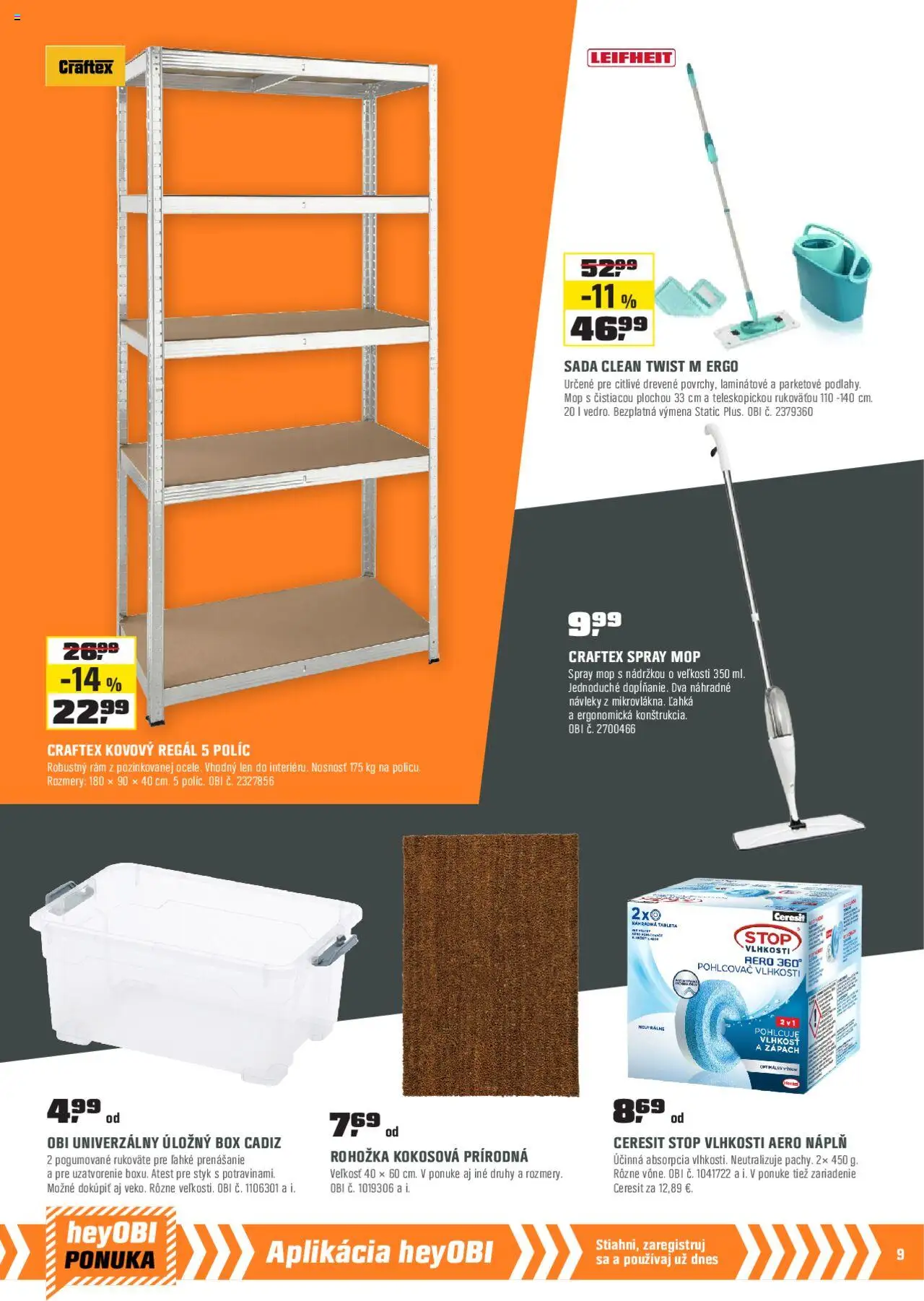 Nové OBI akcie – leták je platný od 02.10.2025 | Strana: 9 | Produkty: Dlažba