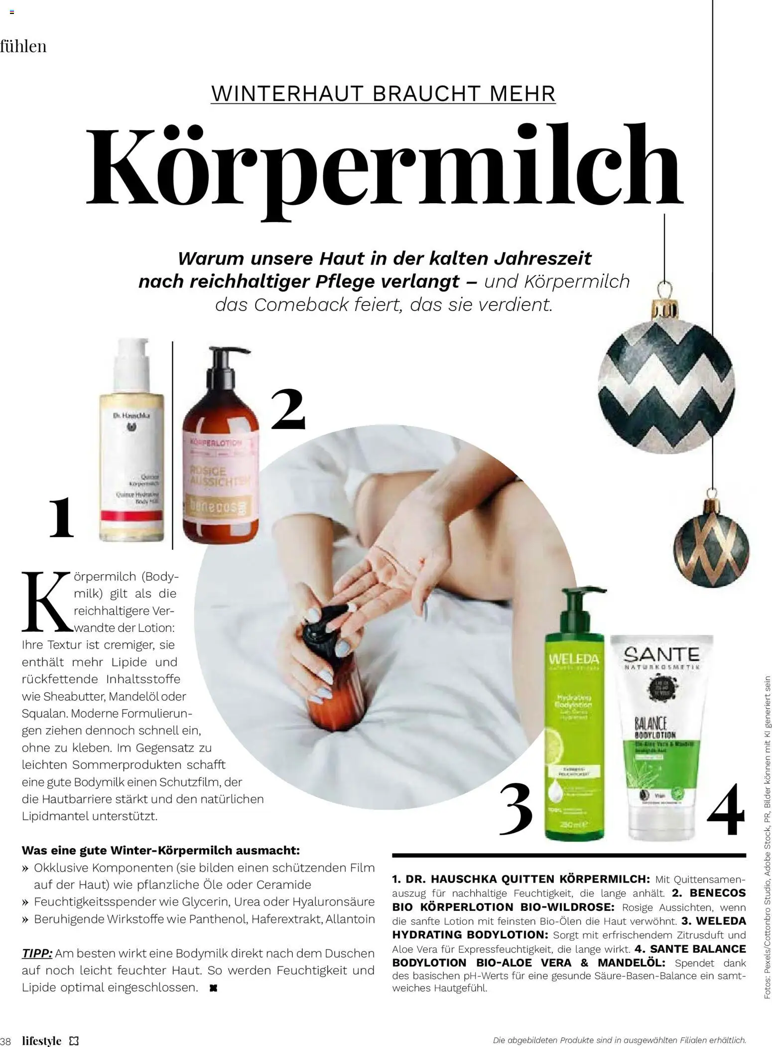 Müller Magazin – gültig ab 14.11.2025 | Seite: 38 | Produkte: Bilden, Körperlotion, Body Milk, Bilder
