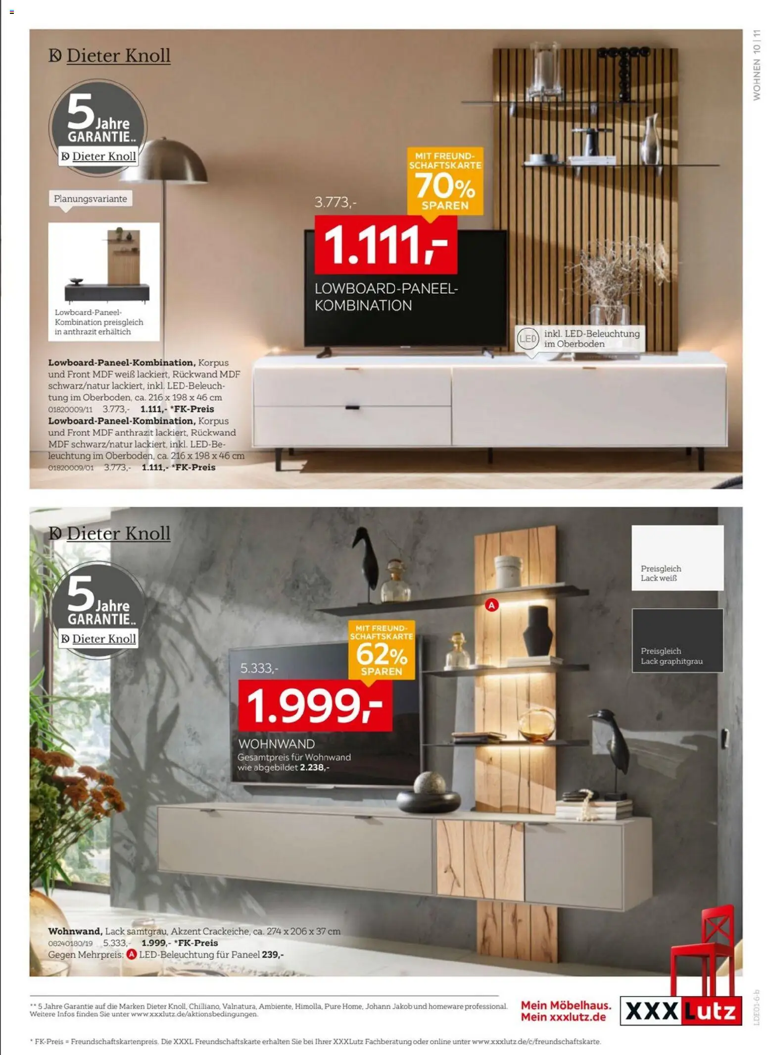 XXXL Lutz Prospekt 	 – gültig ab 02.01.2026 | Seite: 11 | Produkte: Wohnwand