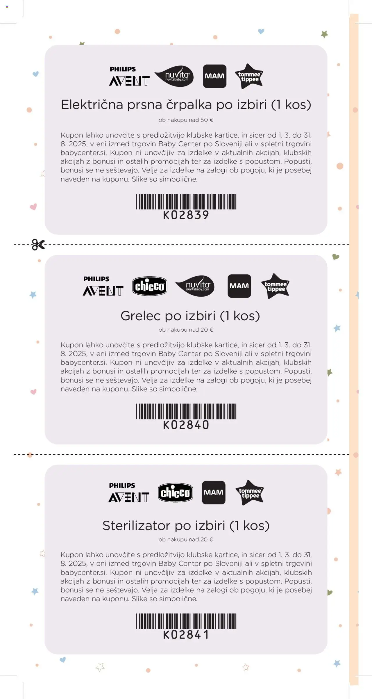 Baby center katalog nosečka │ velja od 01.07.2025 | Stran: 18 | Izdelki: Črpalka, Kos, Grelec