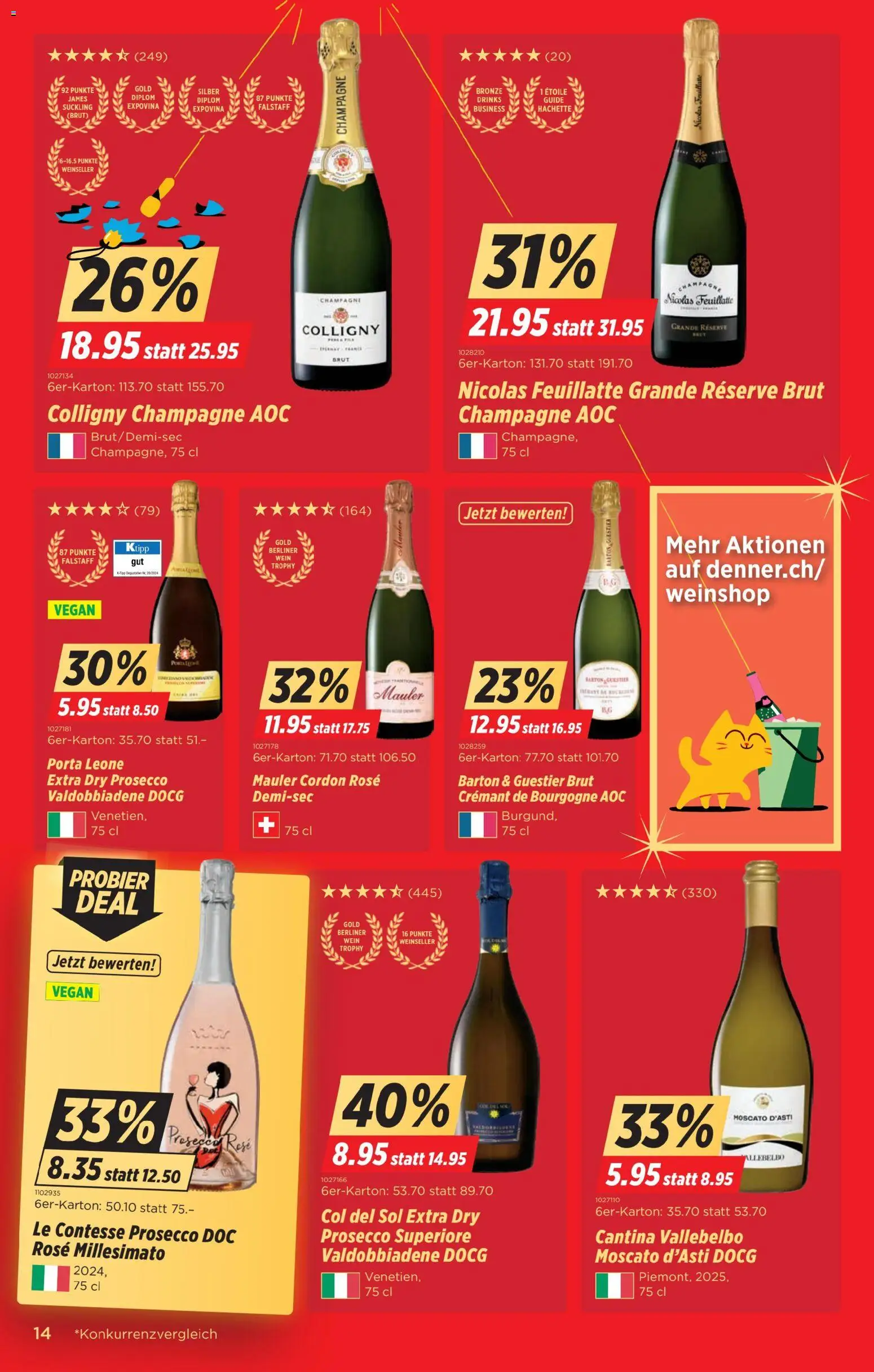 Denner Aktionen – gültig ab 09.12.2025 | Seite: 14 | Produkte: Wein