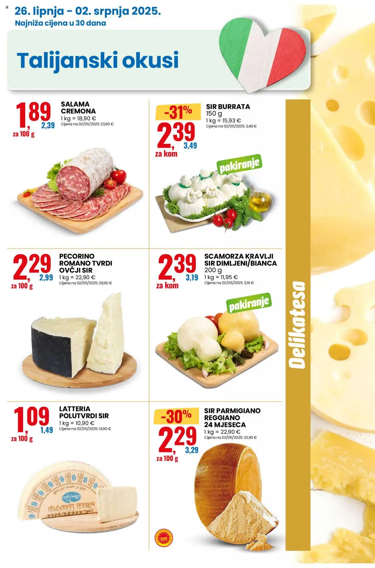 Eurospin katalog | vrijedi od 26.06.2025 | Stranica: 3 | Proizvodi: Sir, Salama