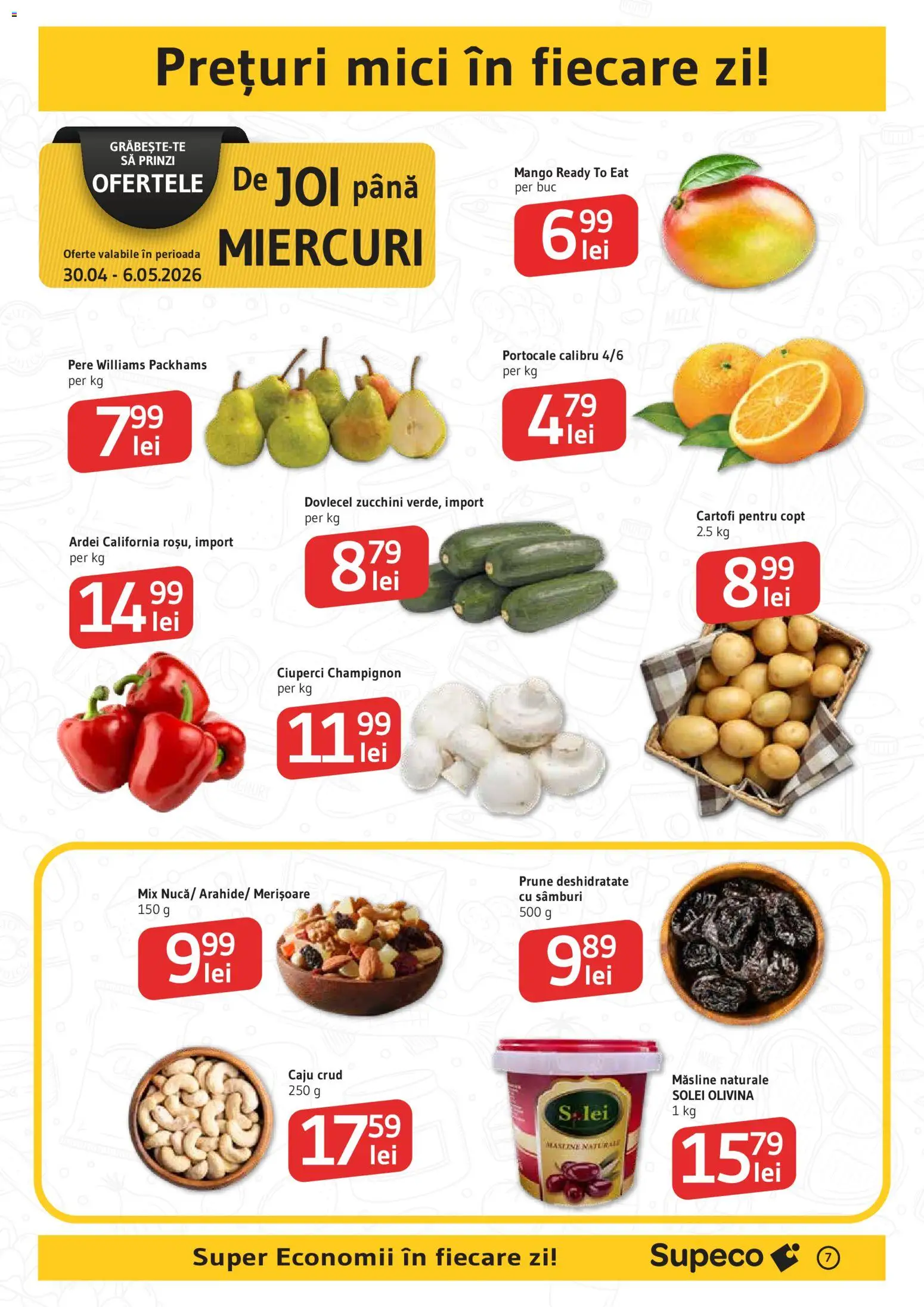 Noul catalog Supeco – valabil de la 30.04.2026 | Pagină: 7 | Produse: Mici, Portocale, Cartofi, Çocuk sutyeni