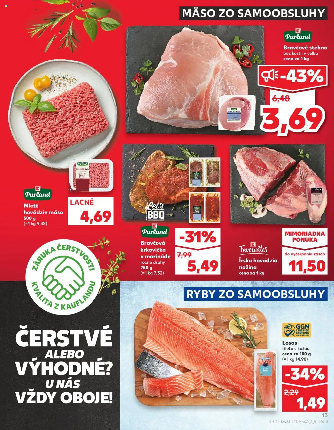 Kaufland SK akciós ujság - amely érvényes a következő dátumtól: 28.08.2025 | Oldal: 13