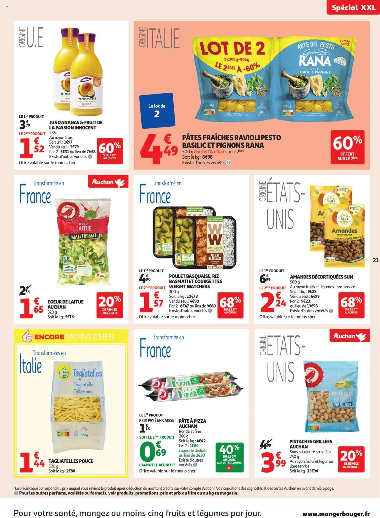  | Page: 21 | Produits: Fruit de la passion, Sel, Pizza, Ananas