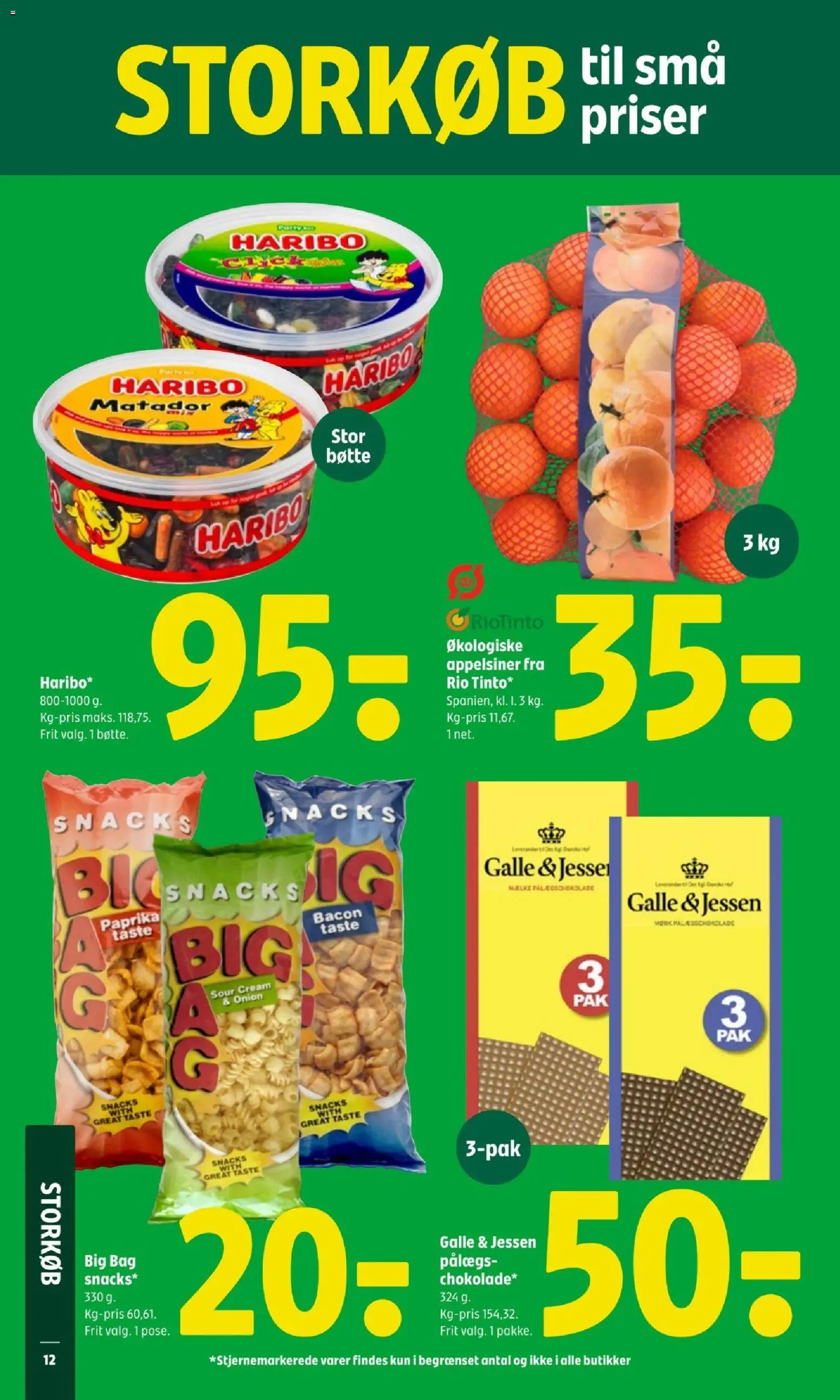 Coop 365 tilbudsavis – gyldig fra 29.01.2026 | Side: 14 | Produkter: Appelsiner, Bacon, Pålægschokolade, Paprika