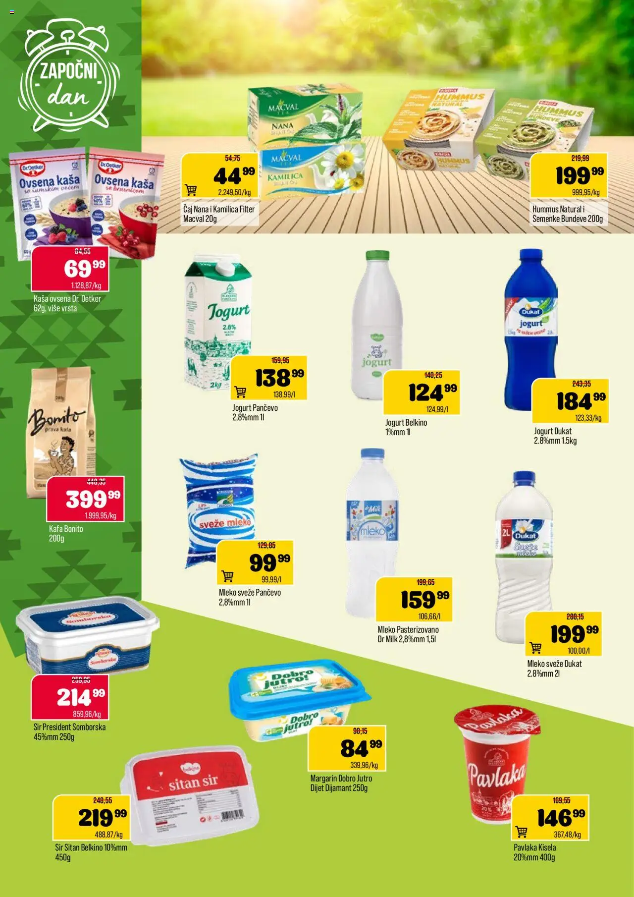 Podunavlje katalog - važi od 08.10.2025 | Strana: 4 | Proizvode: Ovsena kaša, Mleko, Čaj, Pavlaka