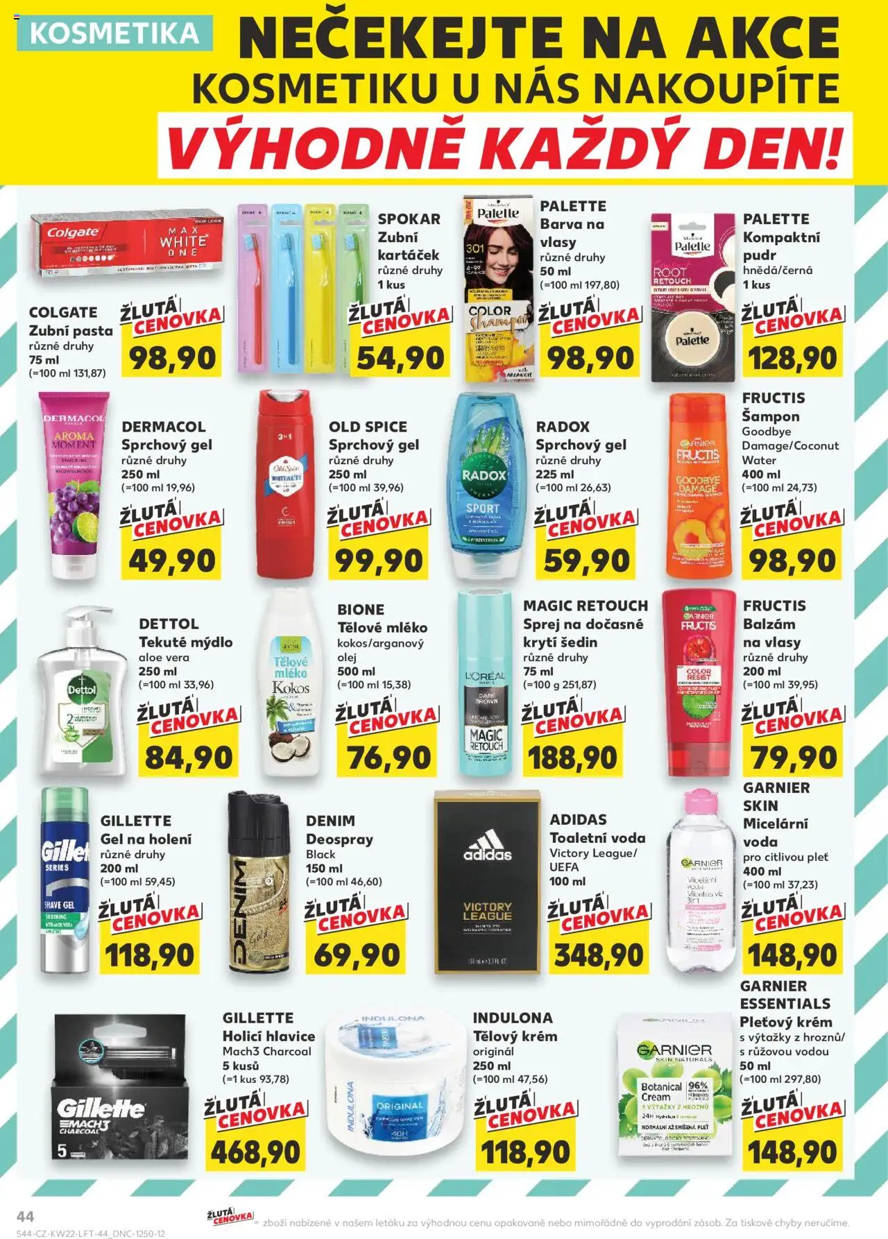 Kaufland leták - Praha 4 od 28.05.2025 | Strana: 44 | Produkty: Deodorant, Balzám na vlasy, Dettol, Body