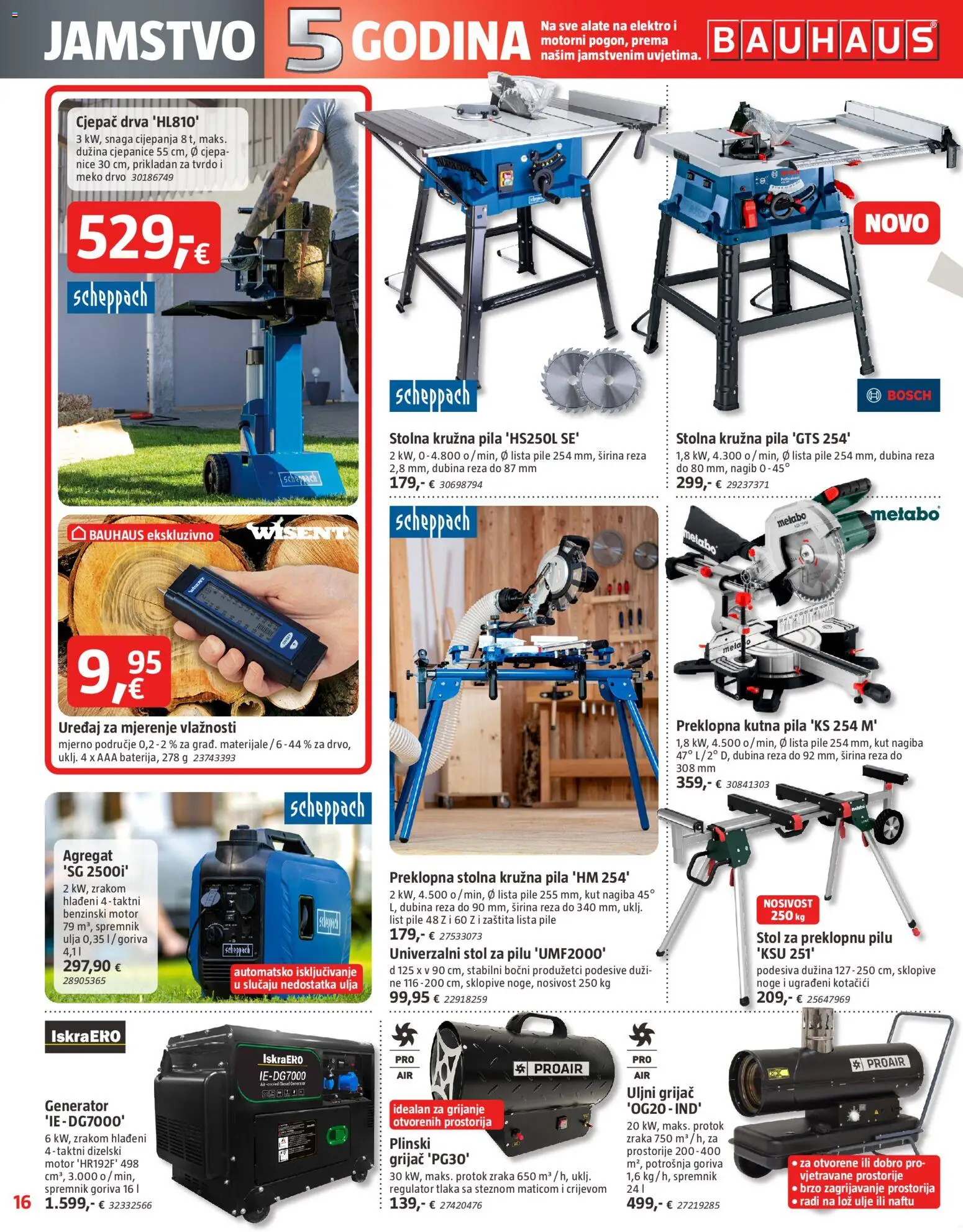 Bauhaus katalog | vrijedi od 06.11.2025 | Stranica: 16