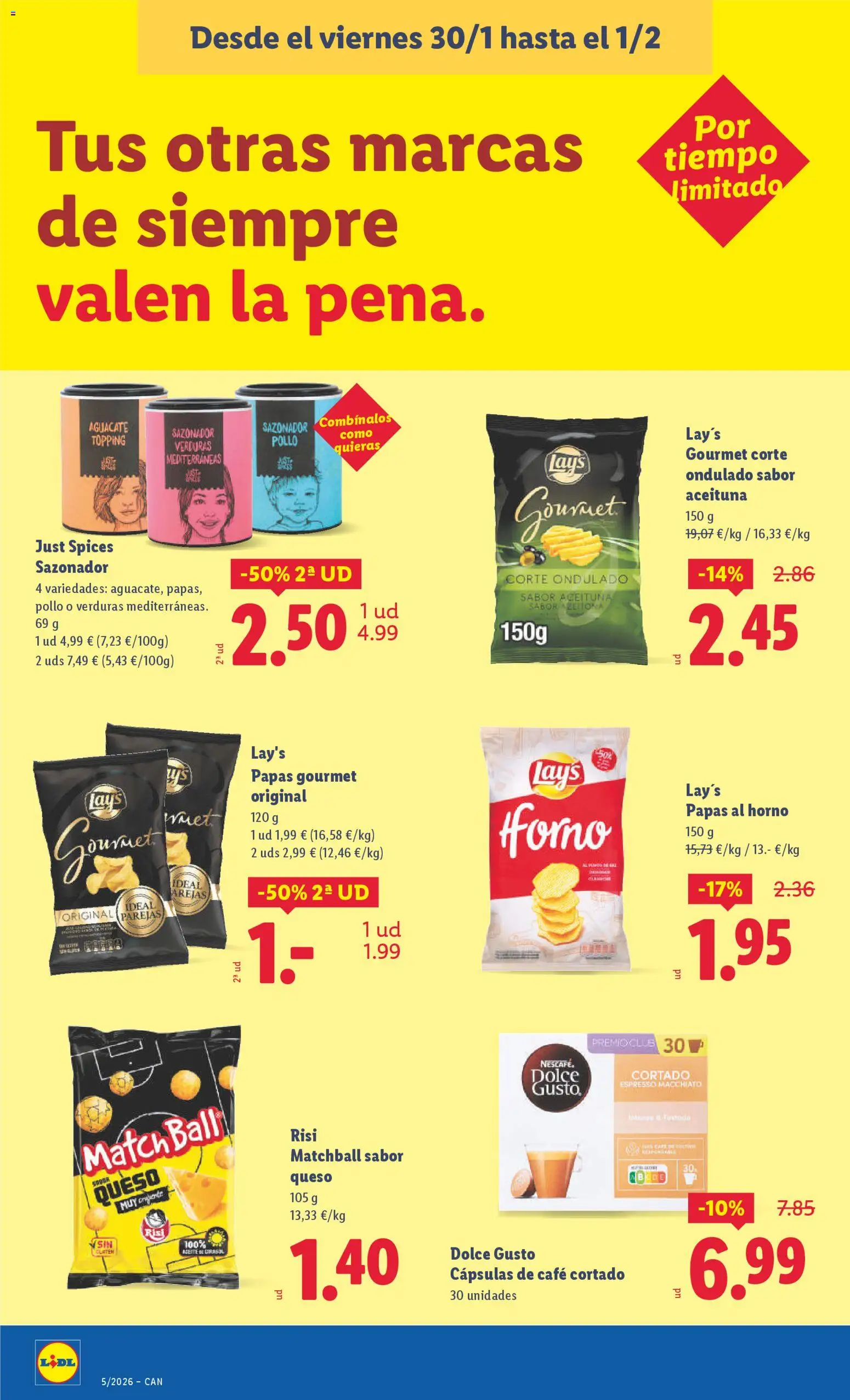 Lidl - Canarias │ válido desde el 26.01.2026 | Página: 40 | Productos: Queso, Aceite, Sazonador, Horno