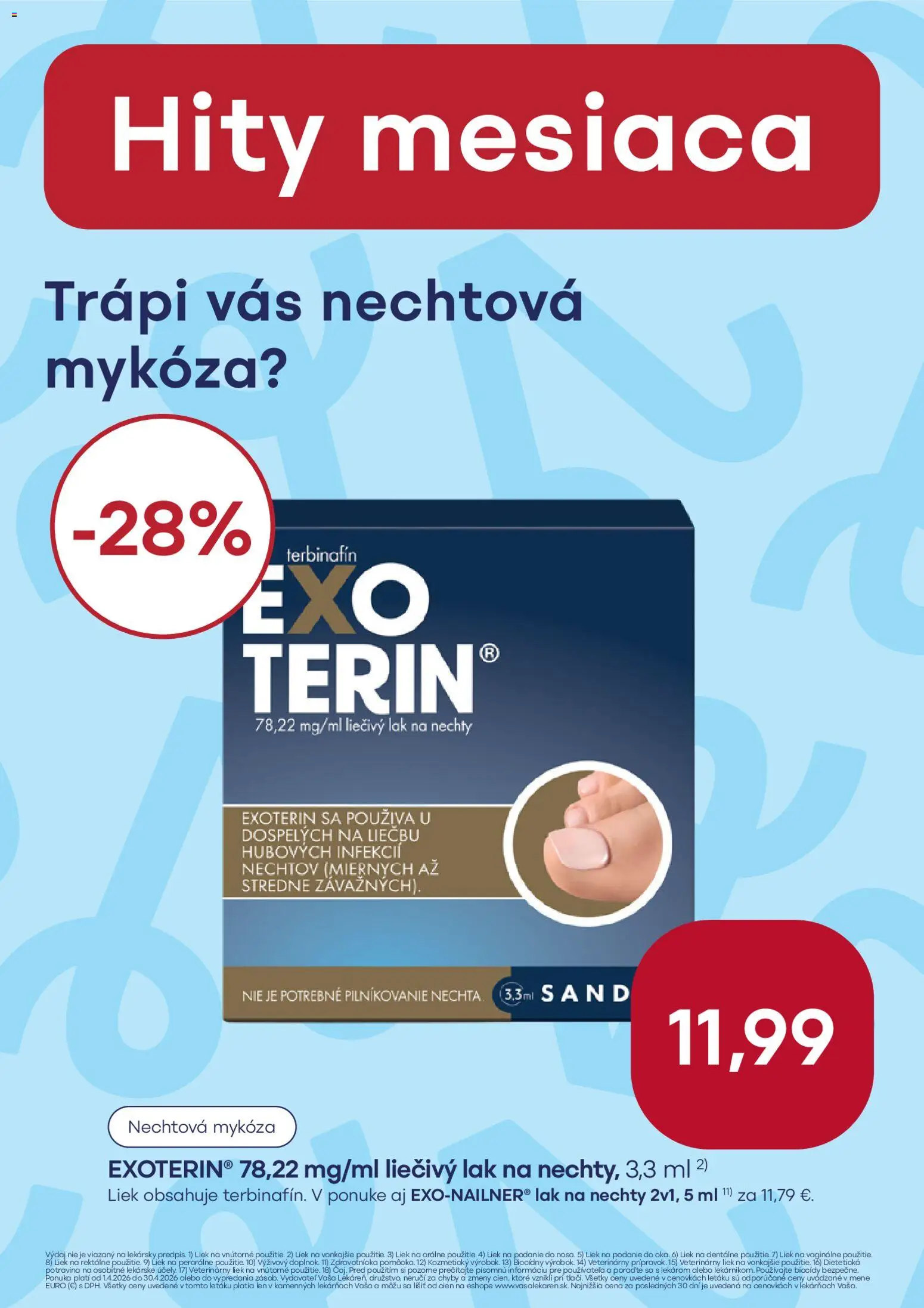 Nové Vaša lekáreň akcie – leták je platný od 01.04.2026 | Strana: 15