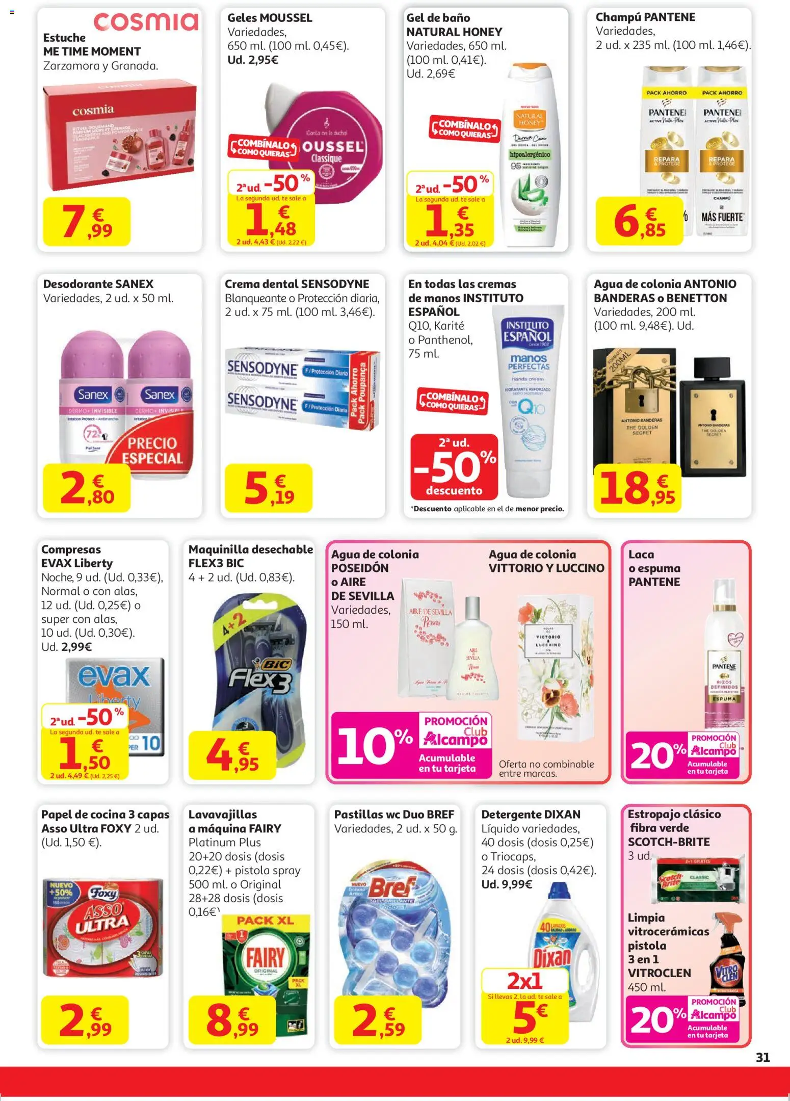 Alcampo - HP catalan  │ válido desde el 11.12.2025 | Página: 31 | Productos: Champú, Colonia, Crema, Té