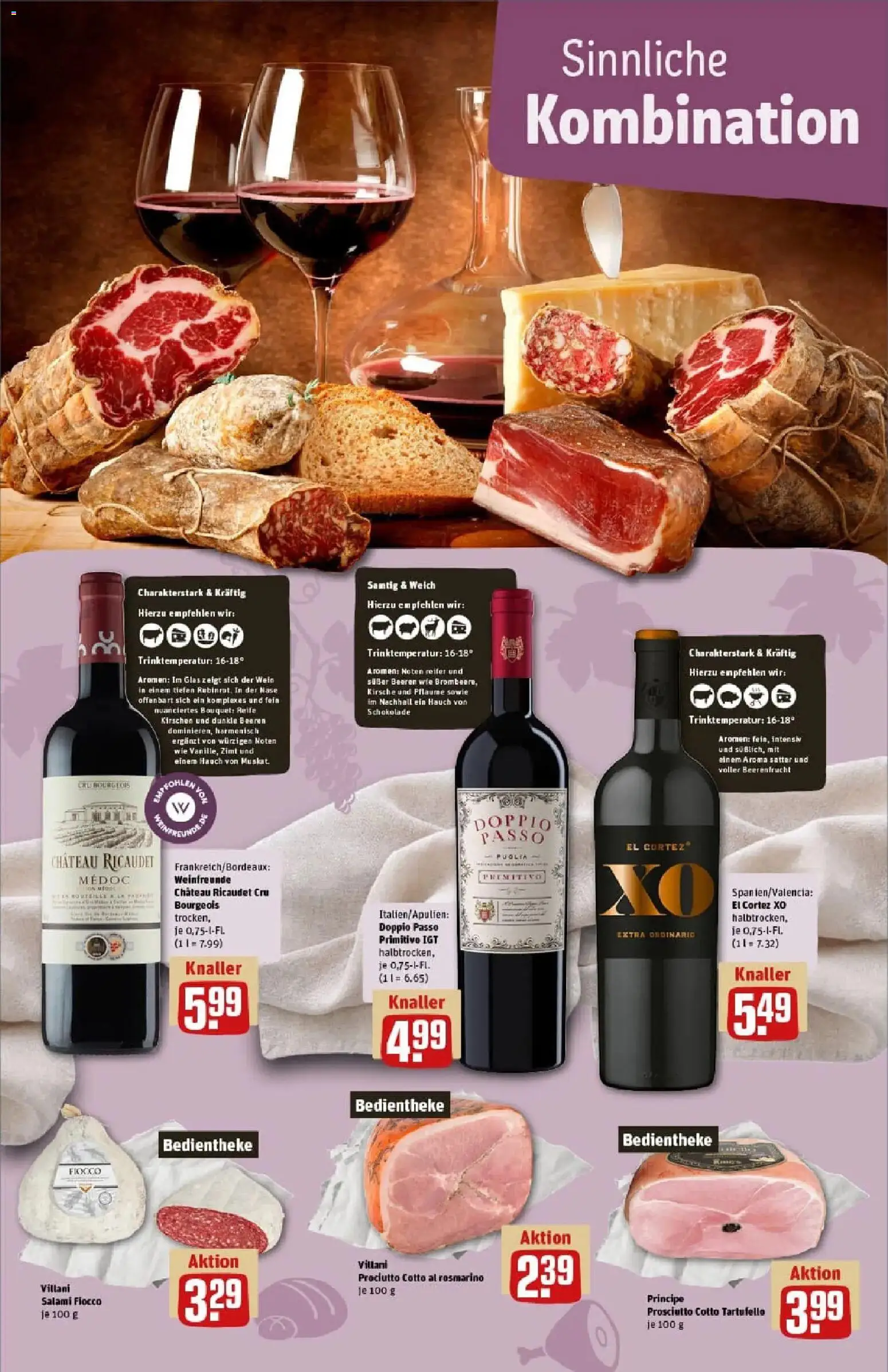Rewe prospekt Stolberg / Breinig	 – gültig ab 01.12.2025 | Seite: 20 | Produkte: Doppio passo primitivo, Kirschen, Doppio Passo, Salami