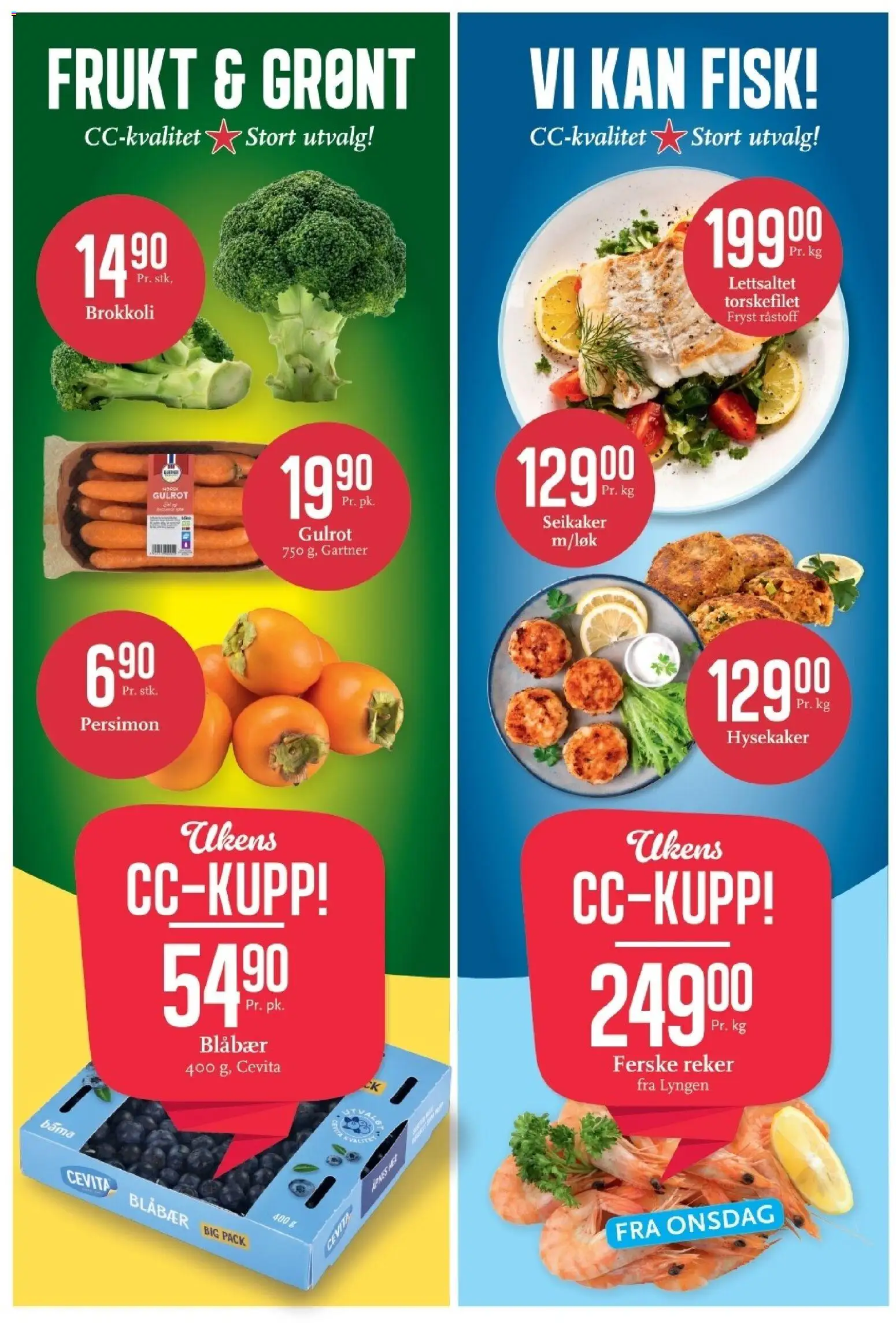 {H1} | Side: 4 | Produkter: Fisk, Gulrot, Brokkoli, Reker