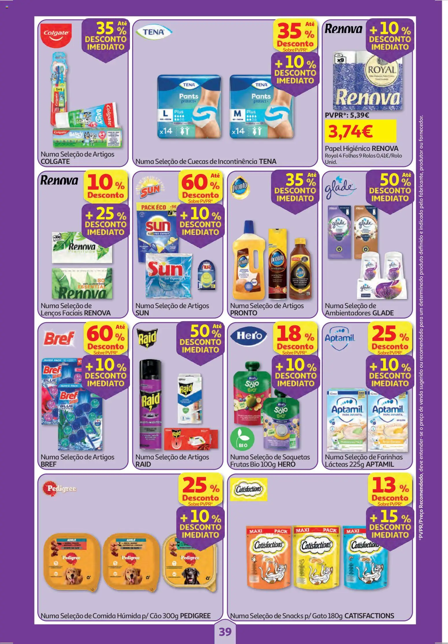 Auchan folheto │ válido de 26.03.2026 | Página: 39 | Produtos: Papel higiénico, Cuecas