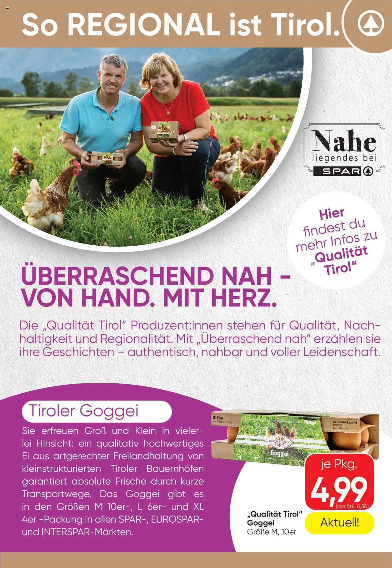 Spar Flugblatt - Salzburg gültig ab 07.08.2025 | Seite: 13 | Produkte: Eier