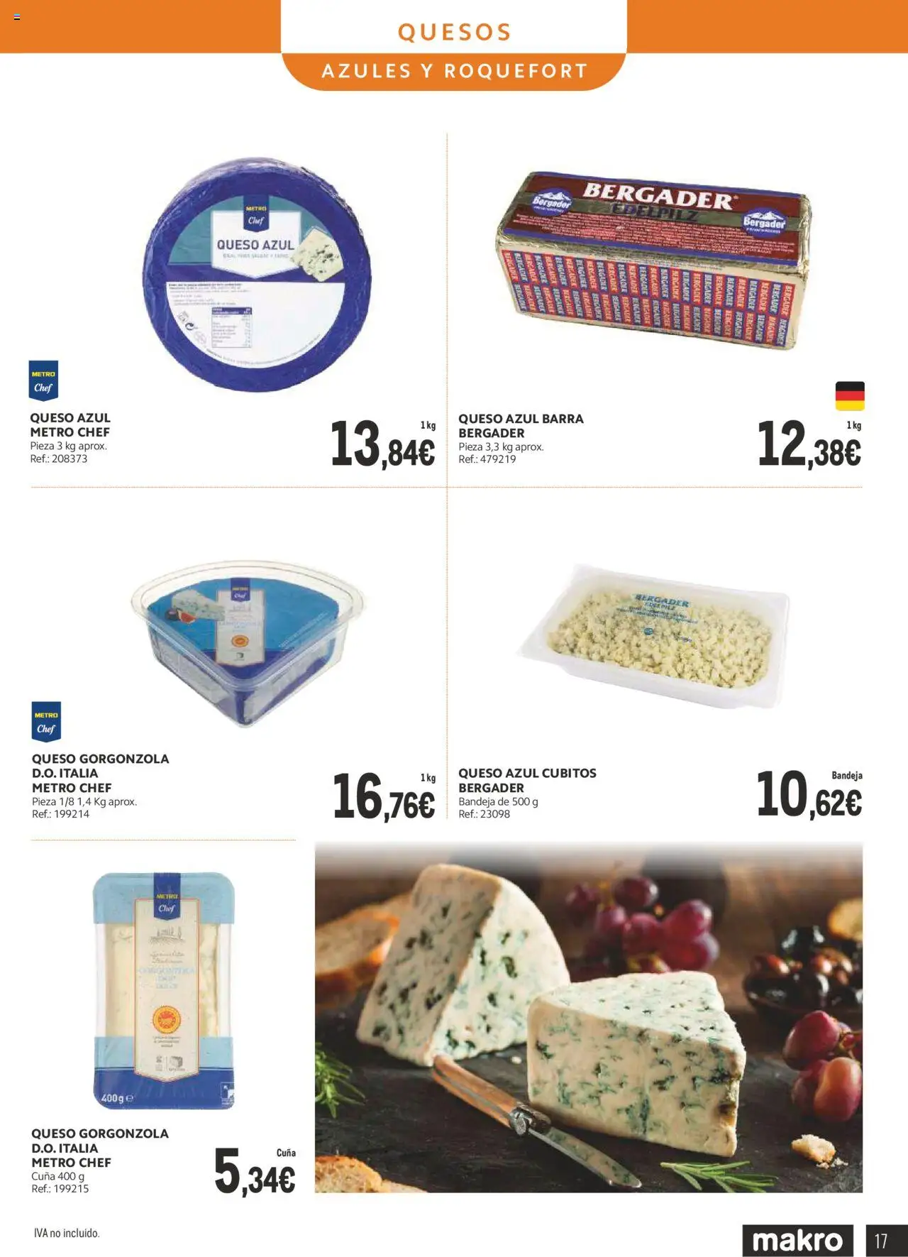 Makro - Lácteos Sur 2 │ válido desde el 06.10.2025 | Página: 15 | Productos: Queso, Bandeja, Cuna