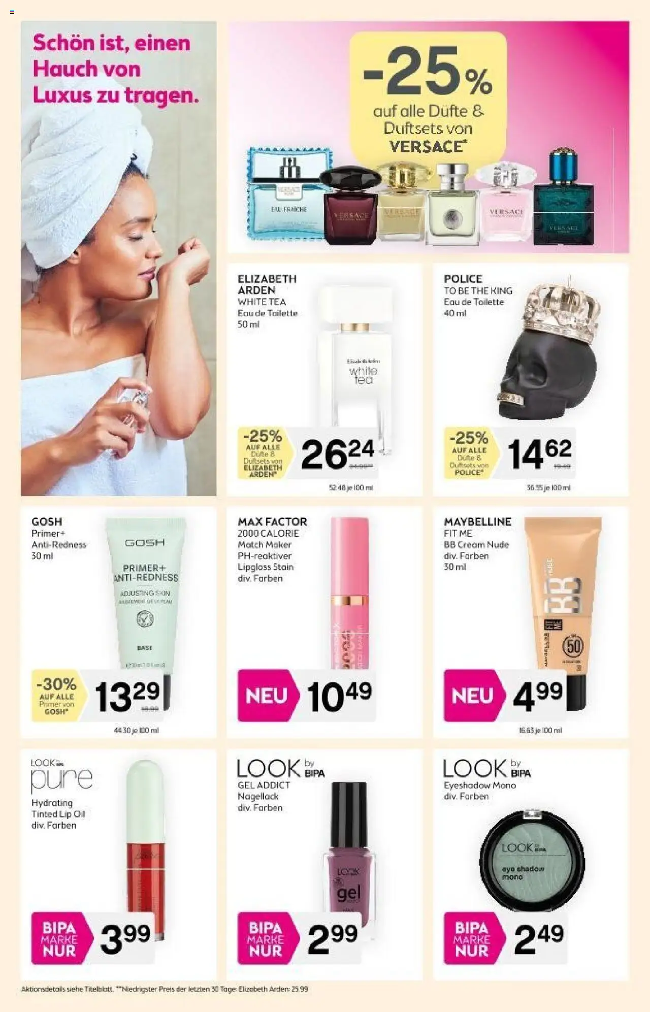 Bipa Flugblatt gültig ab 25.09.2025 | Seite: 4 | Produkte: Toilette, Eau de Toilette, Lipgloss, Nagellack