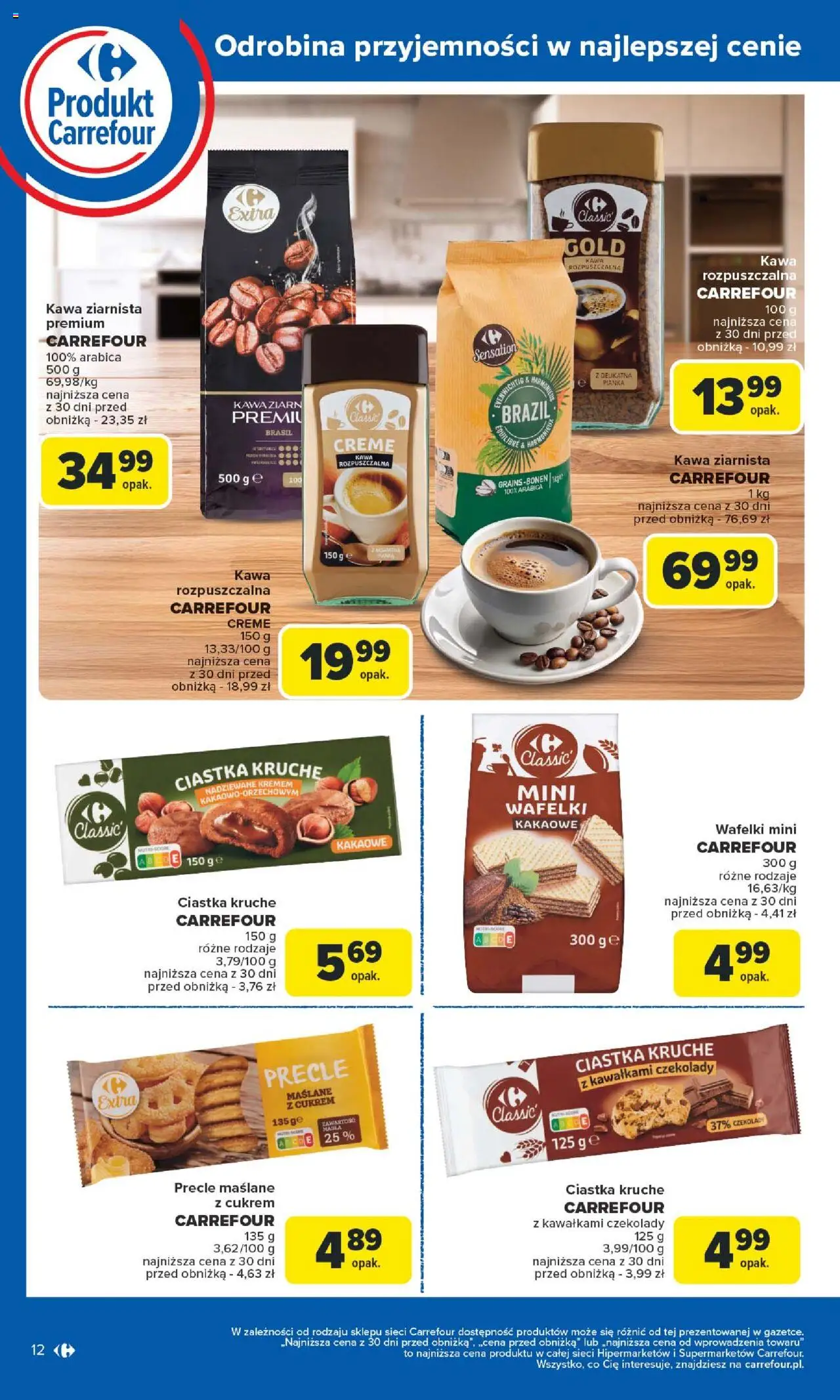 Carrefour Gazetka - Produkt Carrefour od poniedziałku od 02.06.2025 | Strona: 12 | Produkty: Czekolady, Kawa ziarnista, Kawa rozpuszczalna, Ciastka kruche