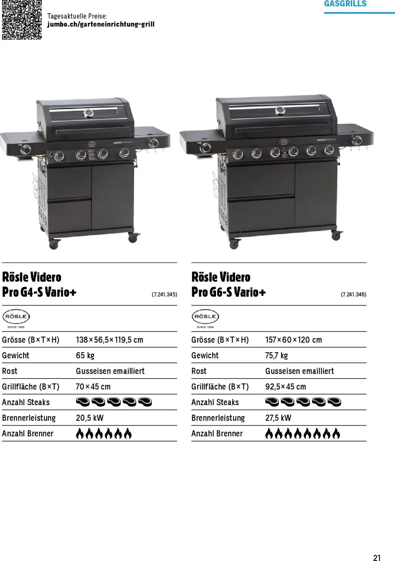Jumbo Aktionen Grosse Grillbroschüre 2025 ab 21.02.2025 | Seite: 21 | Produkte: Gewicht