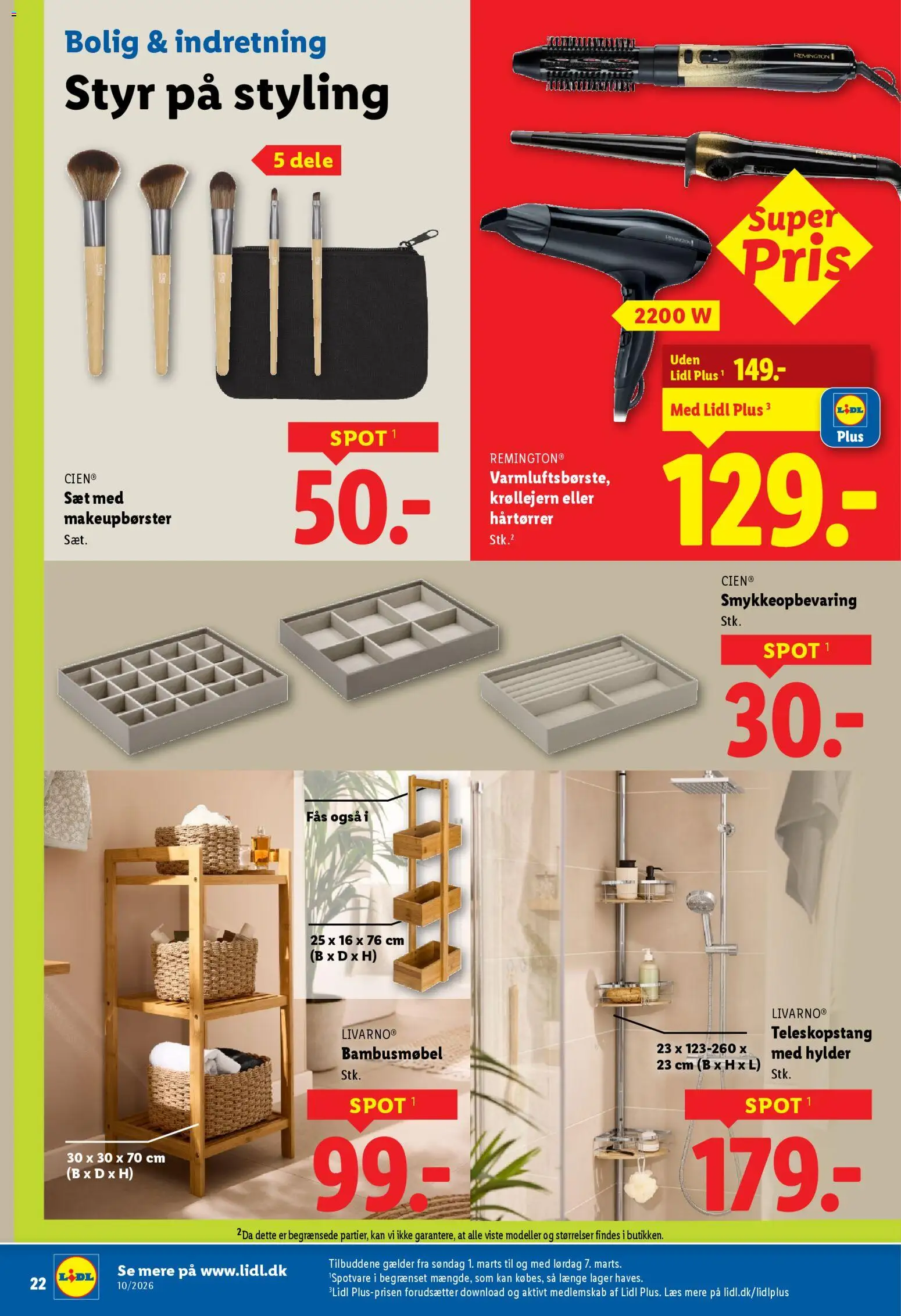 Lidl tilbudsavis – gyldig fra 05.03.2026 | Side: 38 | Produkter: Søm, Krøllejern, Hårtørrer