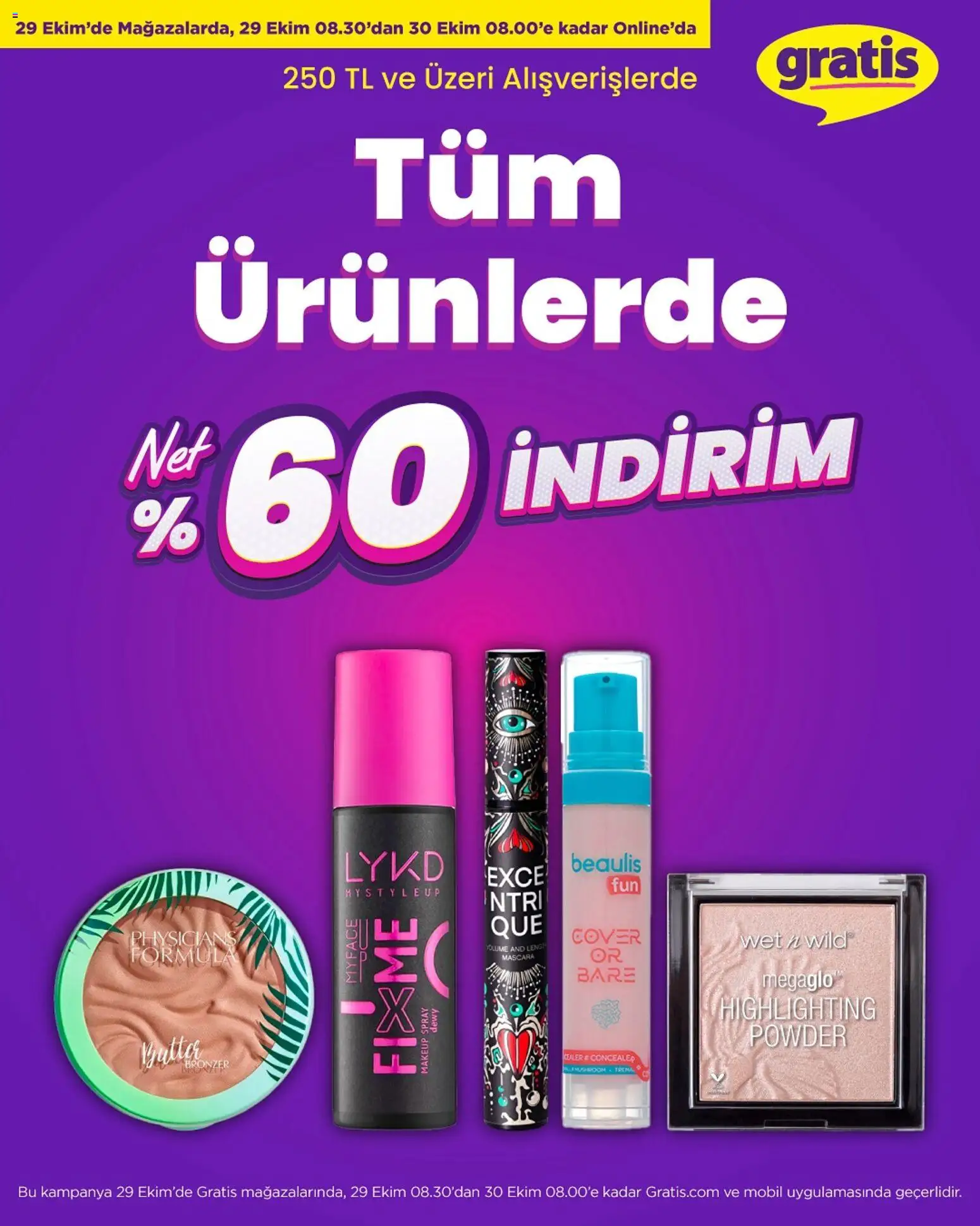 Gratis Tüm Ürünlerde NET %60 İNDİRİM  - 29.10.2025 tarihinden itibaren geçerlidir | Sayfa: 11