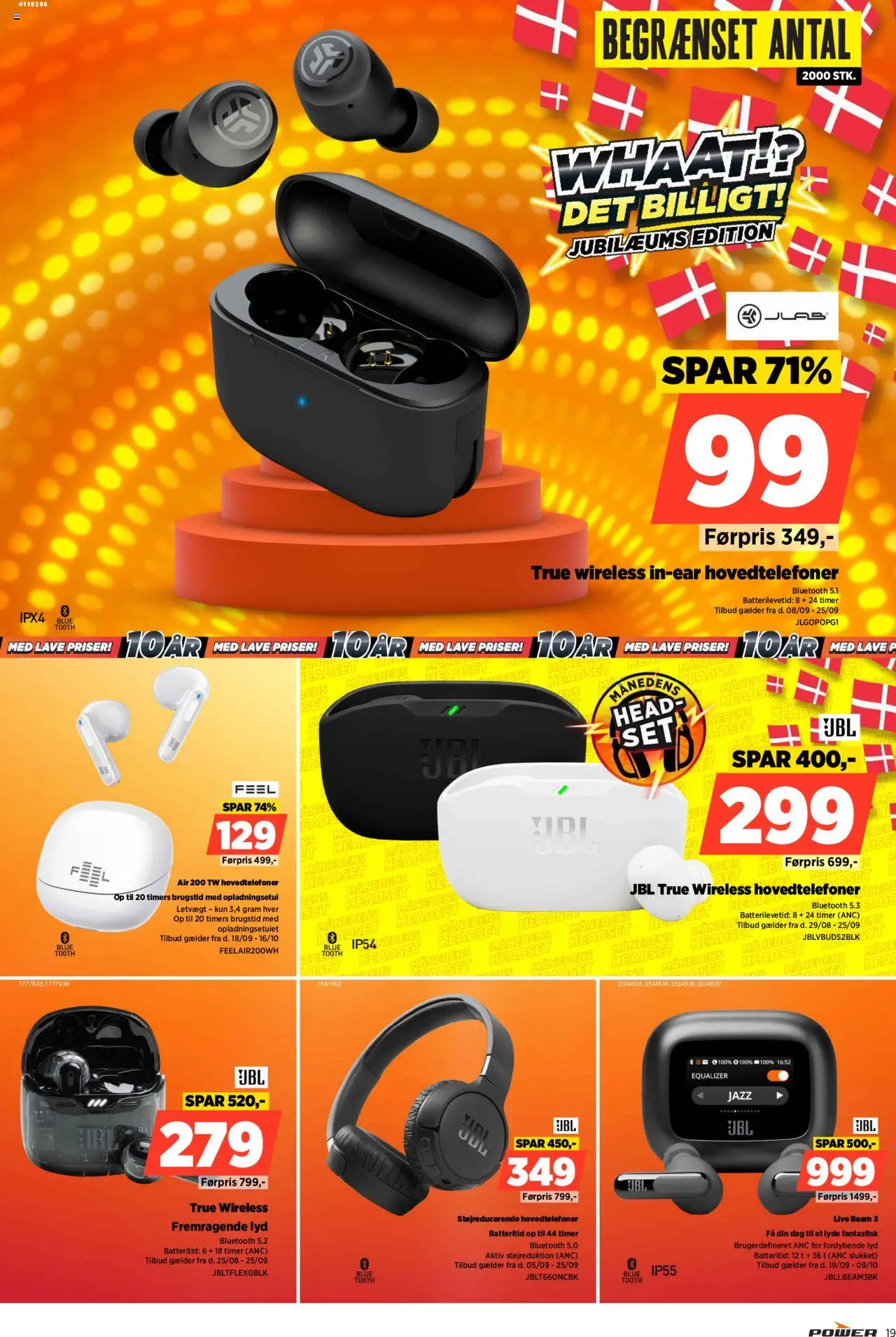 Power tilbudsavis – gyldig fra 19.09.2025 | Side: 19 | Produkter: Lyd, Hovedtelefoner