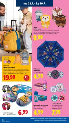  | Sivu: 28 | Tuotteet: Niskatyyny, Reppu, Matkalaukku, Sateenvarjo