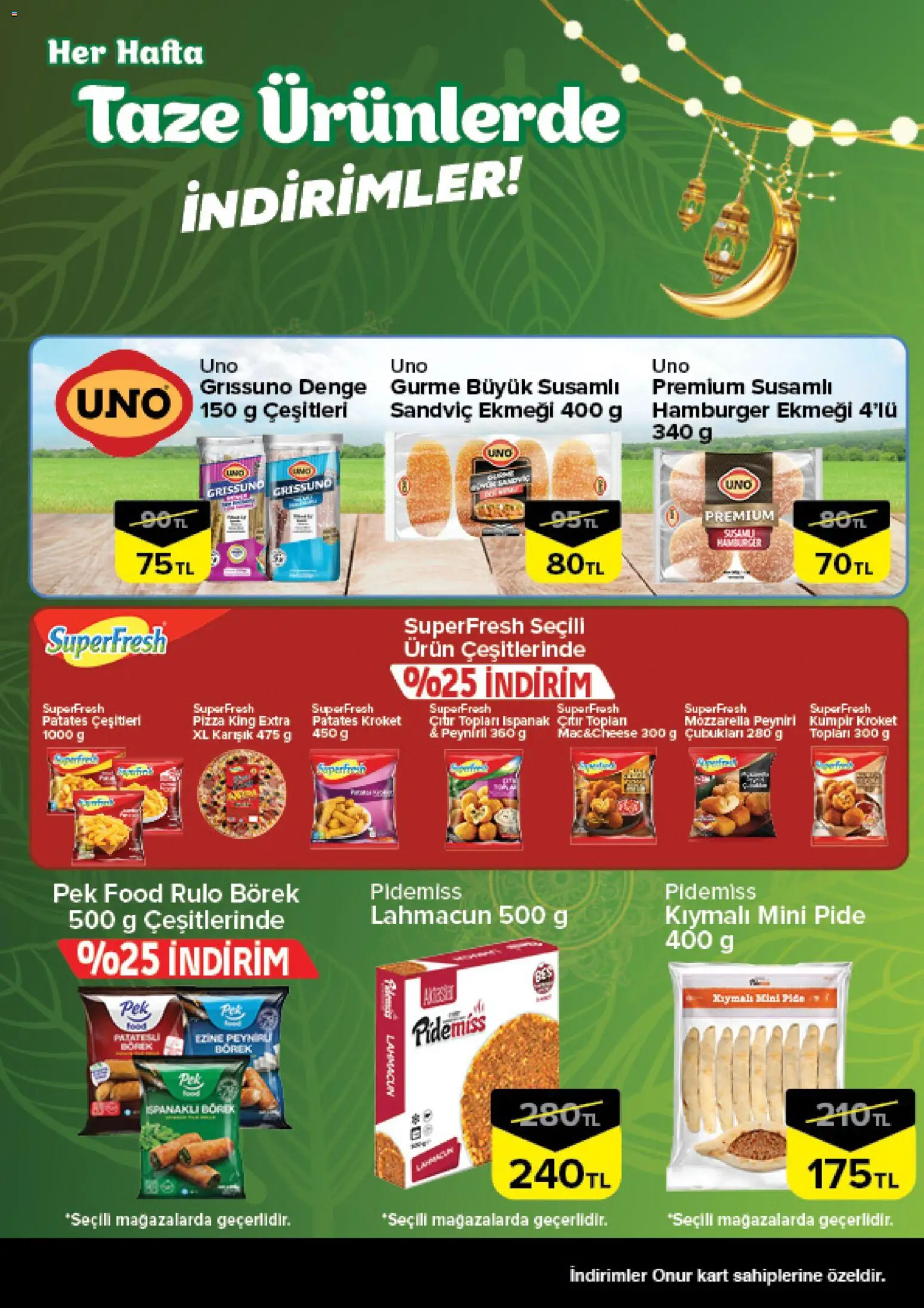 Onur Market Taze Ürünlerde İndirimler - Bursa - 19.02.2026 tarihinden itibaren geçerlidir | Sayfa: 7 | Ürünler: Ispanak, Pizza, Patates