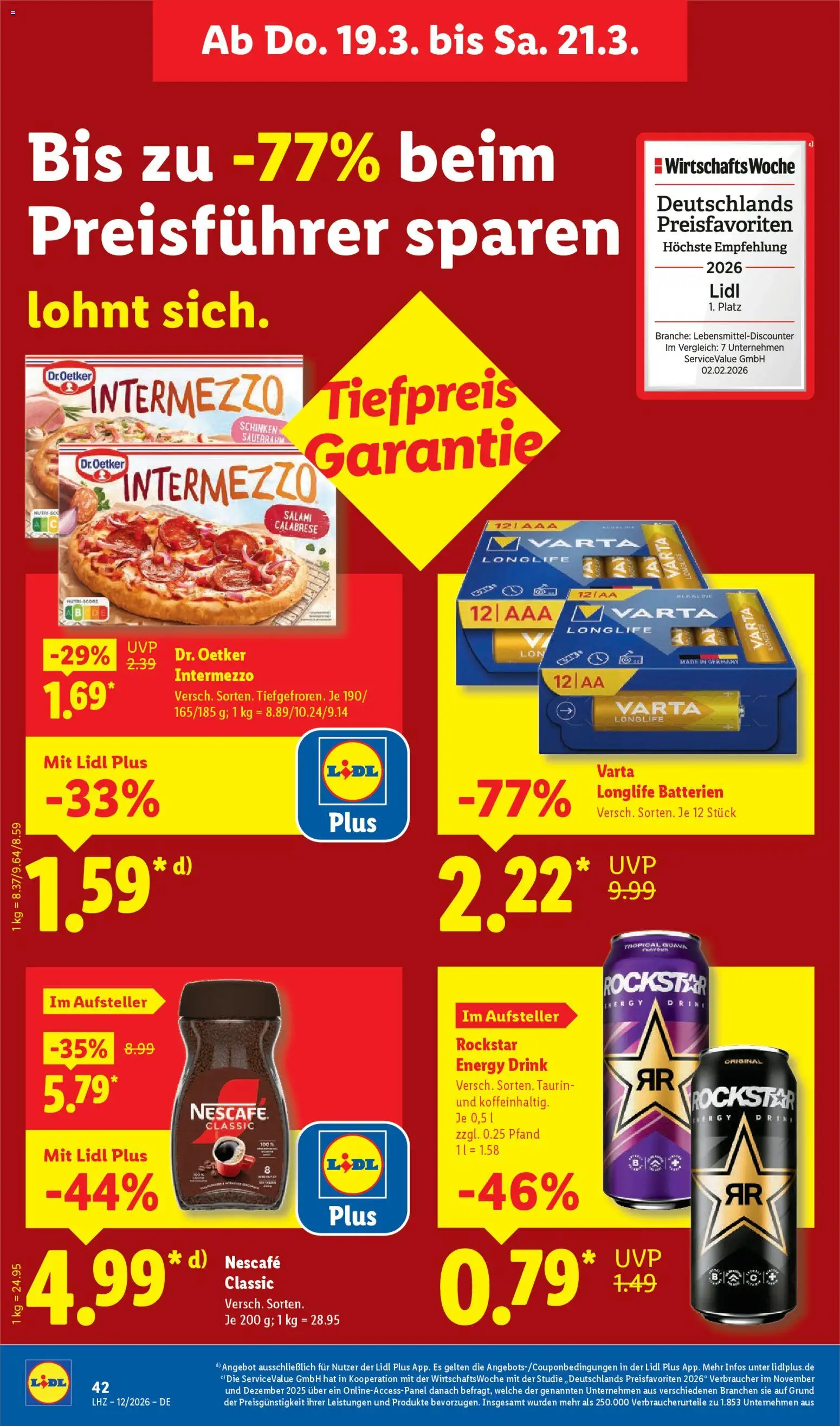 Lidl Prospekt Stuttgart-Mitte – gültig ab 16.03.2026 | Seite: 64 | Produkte: Rockstar energy, Energy, Rockstar, Schinken