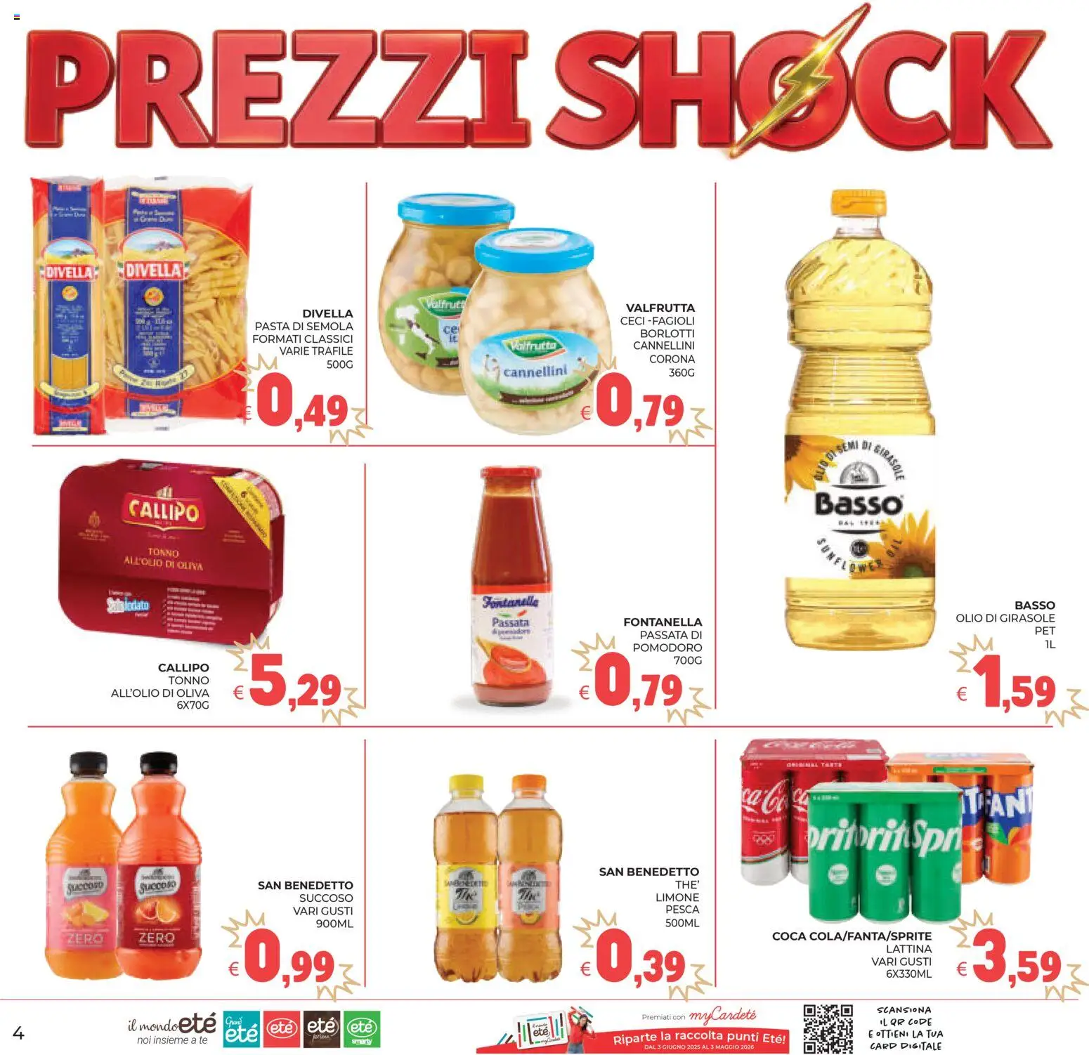 Volantino Eté del 07.04.2026 | Pagina: 4 | Prodotti: Olio, Pesca, Tonno, Olio di girasole