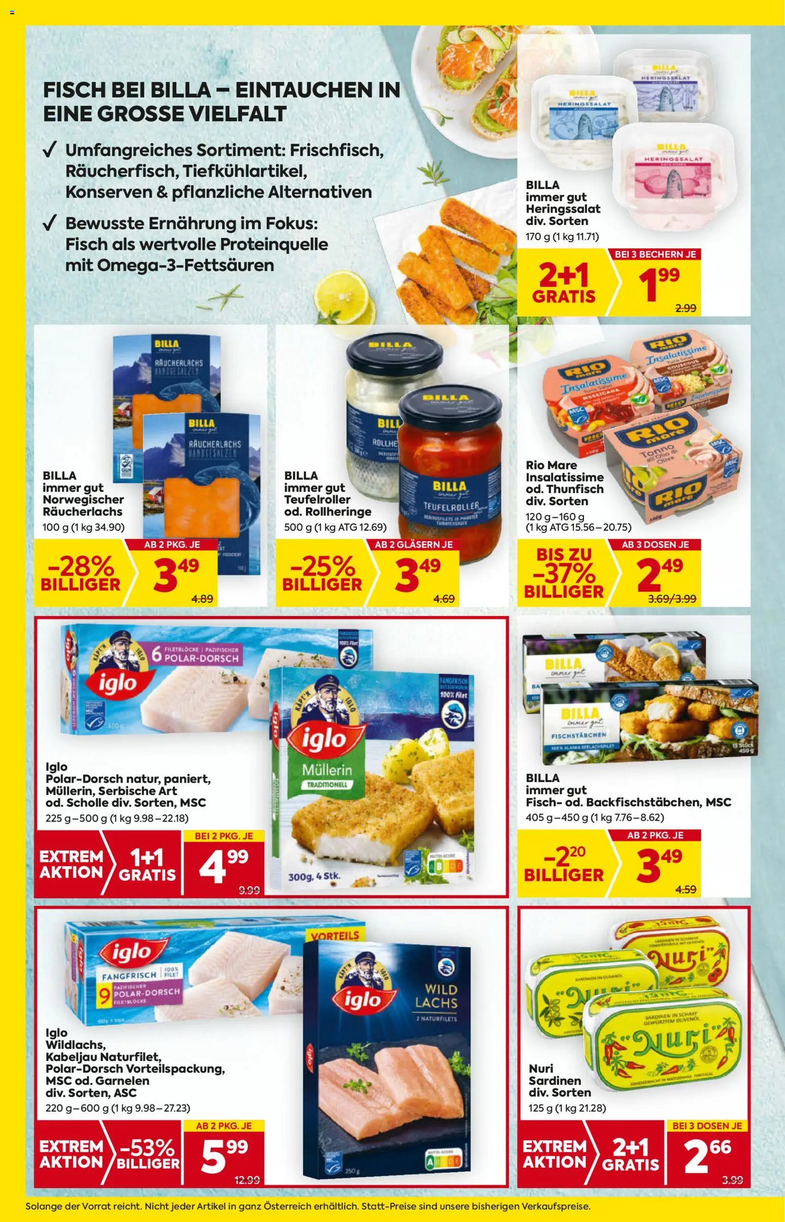 Billa Flugblatt - Oberösterreich gültig ab 06.11.2025 | Seite: 8 | Produkte: Fisch