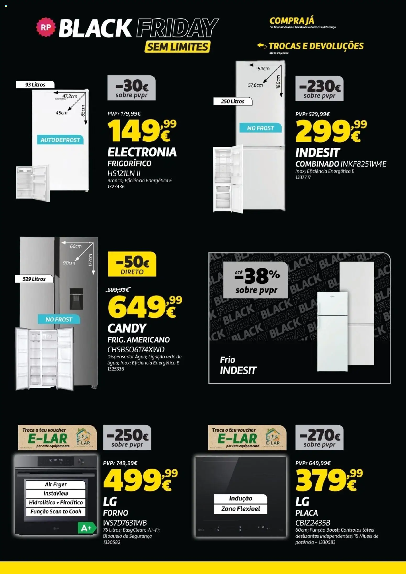 Radio Popular - Black Friday  │ válido de 08.11.2025 | Página: 7 | Produtos: Forno, Air fryer, Frigorífico