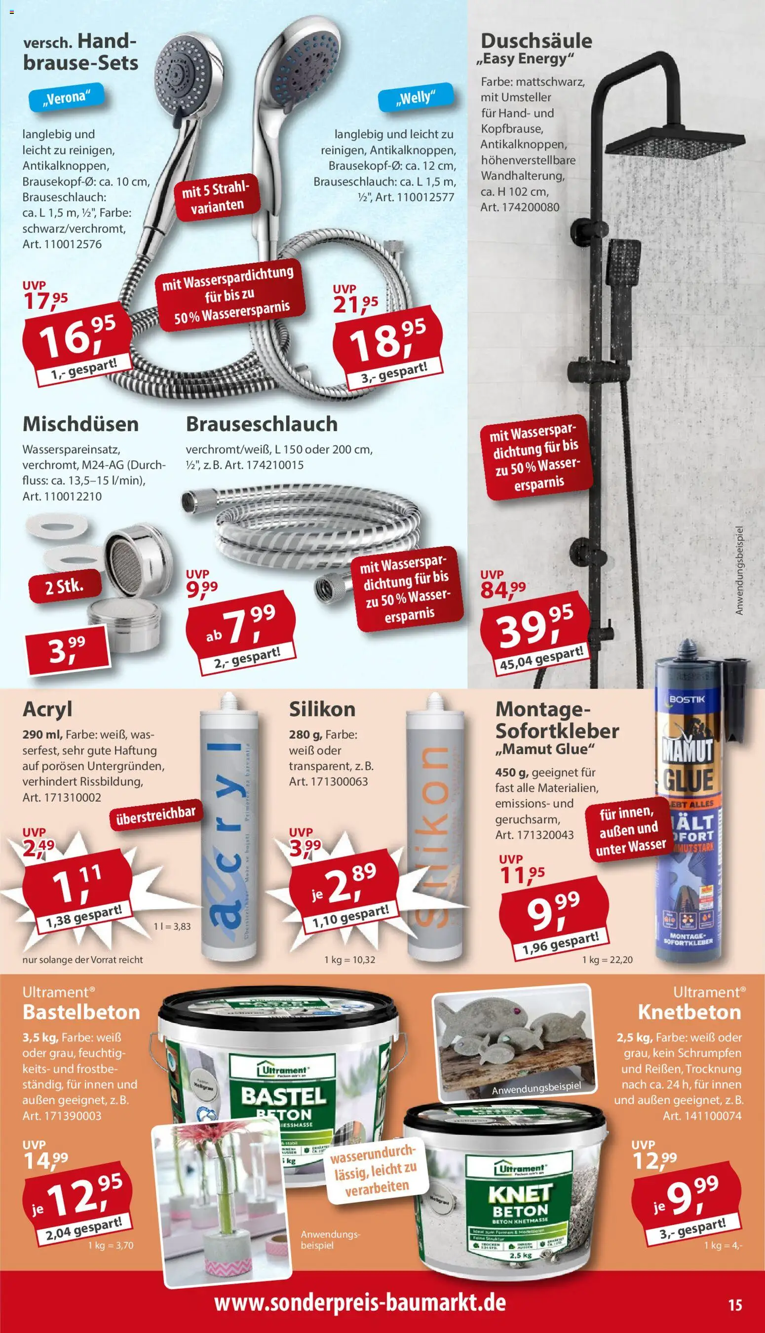 Sonderpreis Baumarkt Prospekt 	 – gültig ab 22.11.2025 | Seite: 15 | Produkte: Energy, Wasser