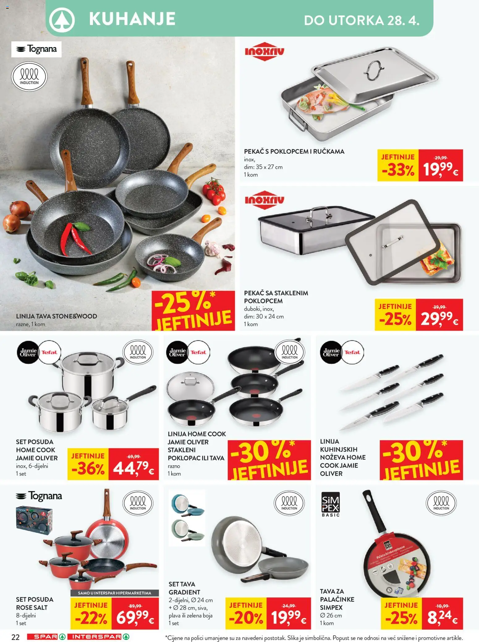 Spar katalog | vrijedi od 15.04.2026 | Stranica: 28 | Proizvodi: Tognana, Tava