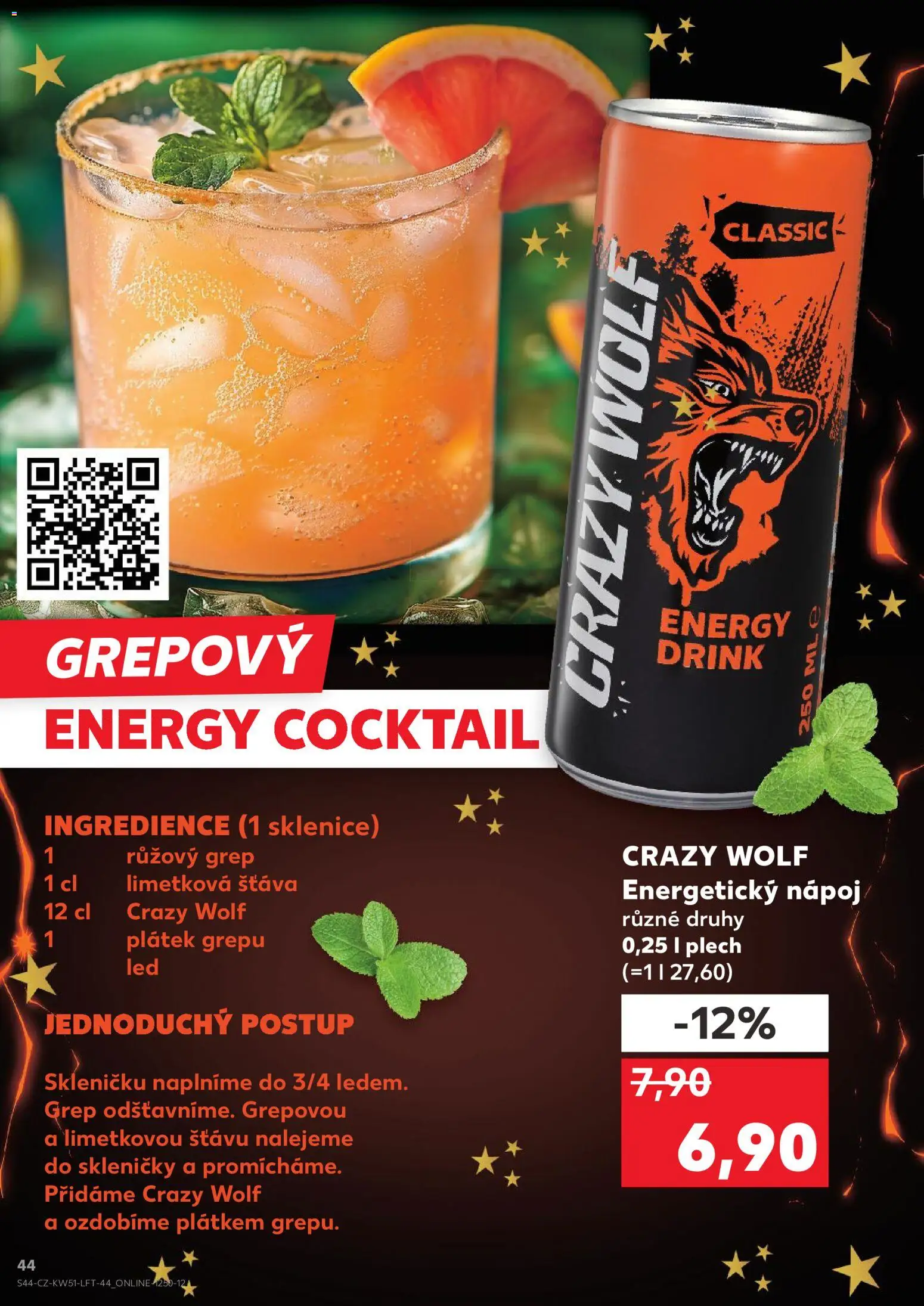 Kaufland leták - Chomutov od 17.12.2025 | Strana: 44 | Produkty: Grep, Plech, Sklenice, Energy drink