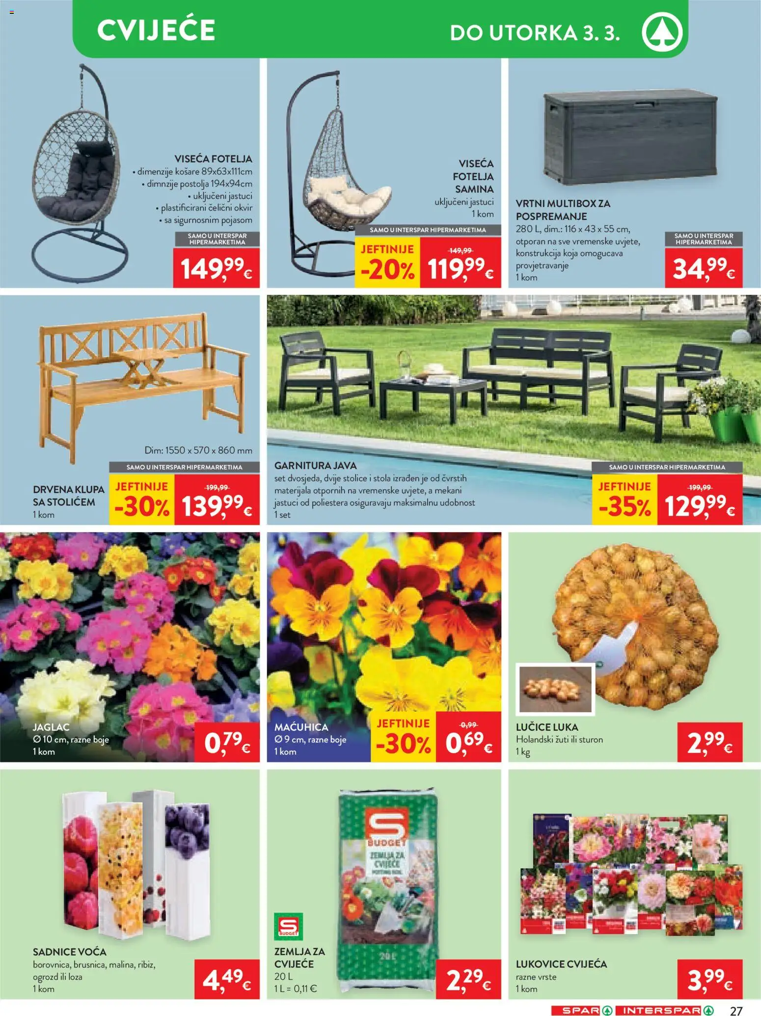 Spar katalog | vrijedi od 18.02.2026 | Stranica: 35 | Proizvodi: Cvijeće, Fotelja, Košare
