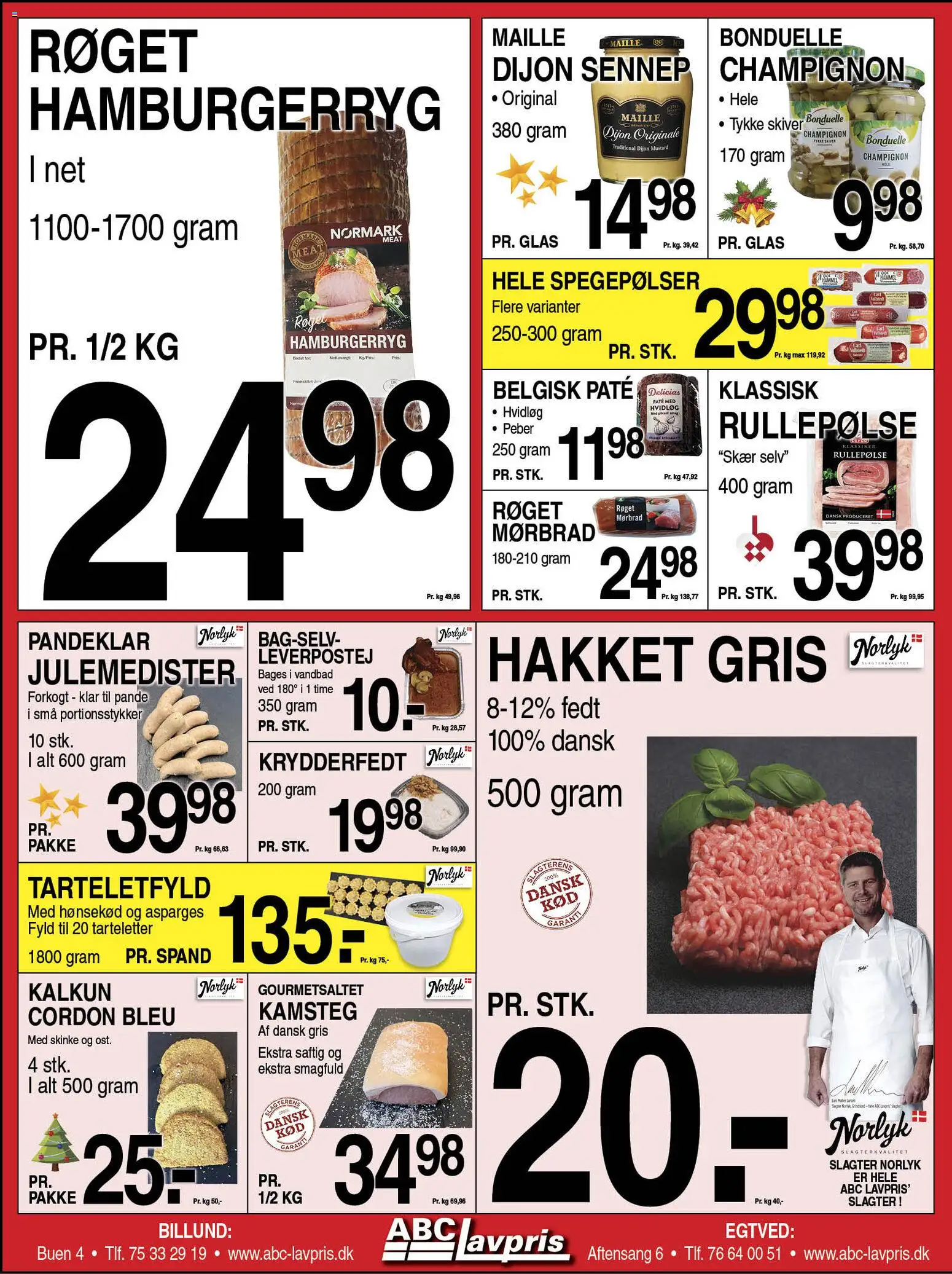 Abc Lavpris tilbudsavis – gyldig fra 17.12.2025 | Side: 6 | Produkter: Kalkun, Hamburgerryg, Tarteletter, Asparges