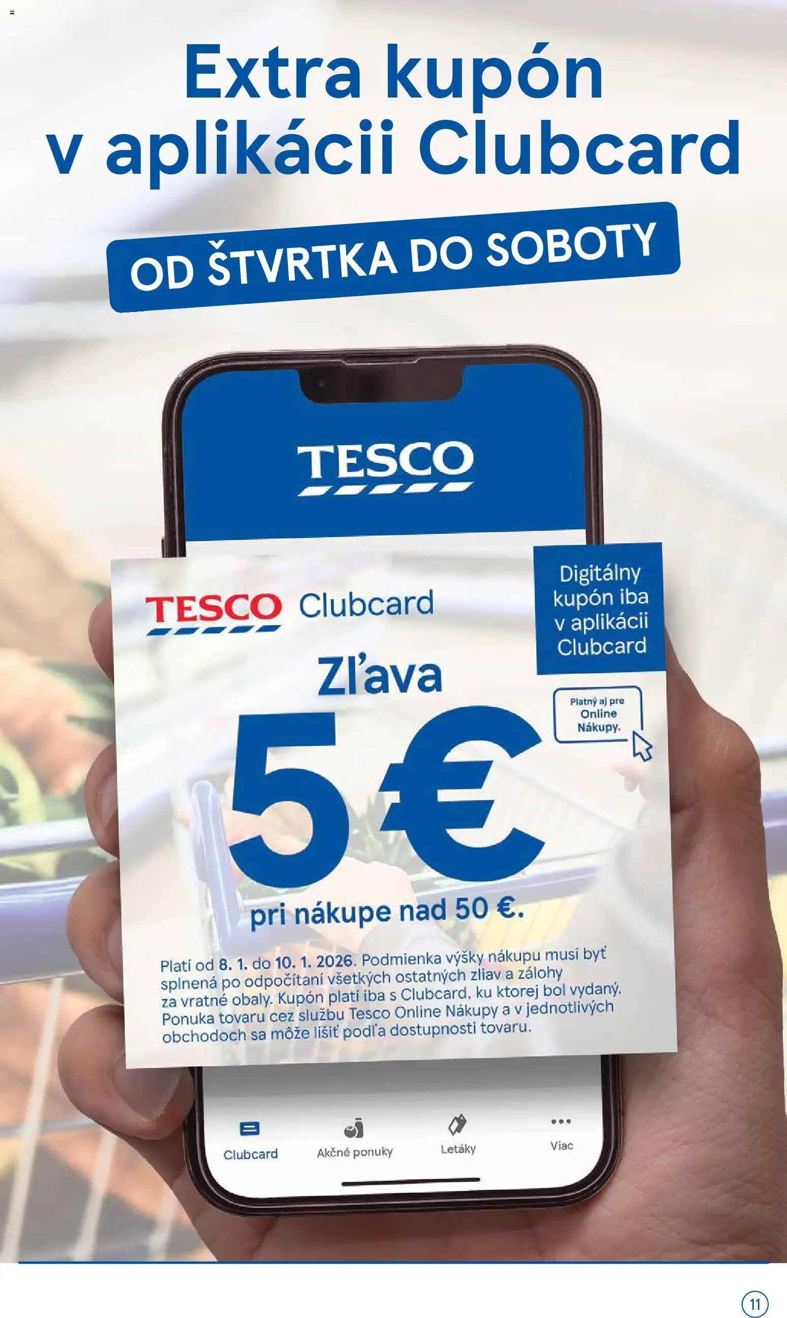 Nové Tesco akcie – leták je platný od 07.01.2026 | Strana: 11