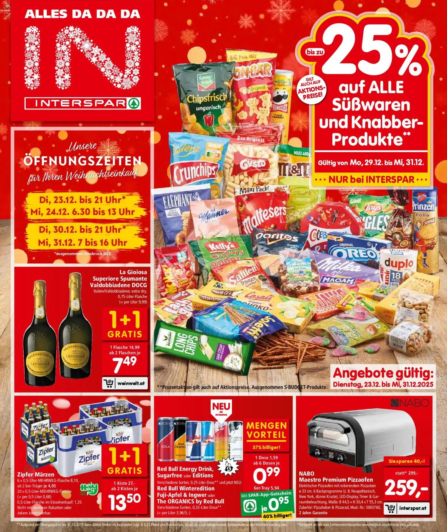 Interspar Flugblatt - Tirol gültig ab 22.12.2025 | Seite: 1 | Produkte: Chips, Uhr