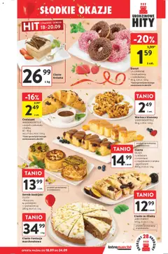 Intermarche Gazetka od 18.09.2025 | Strona: 31 | Produkty: Malina, Ciasto, Krowka, Donut