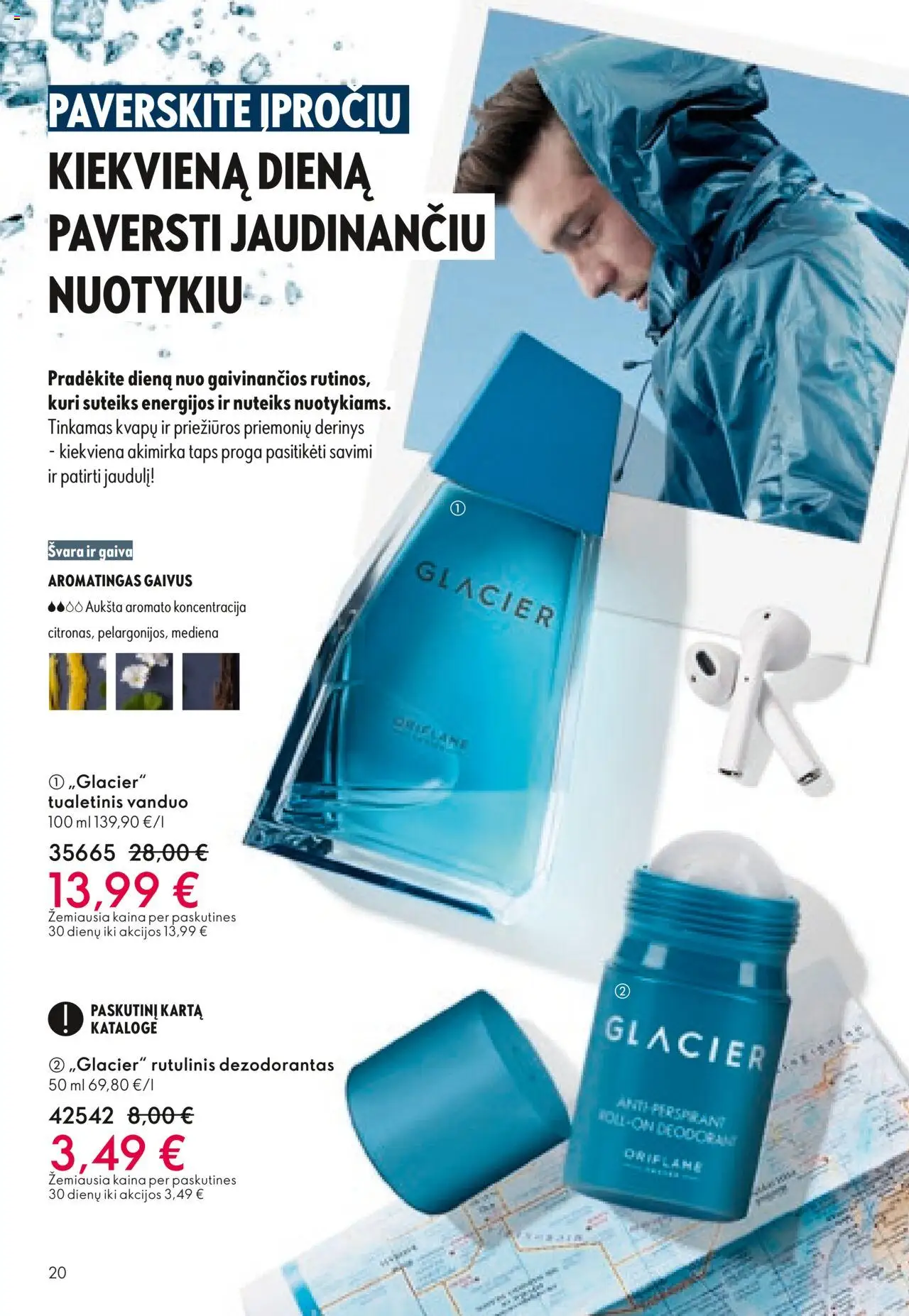 Oriflame akcijos nuo 08.10.2025 | Puslapis: 20 | Prekių: Rutulinis dezodorantas, Tualetinis vanduo, Dezodorantas