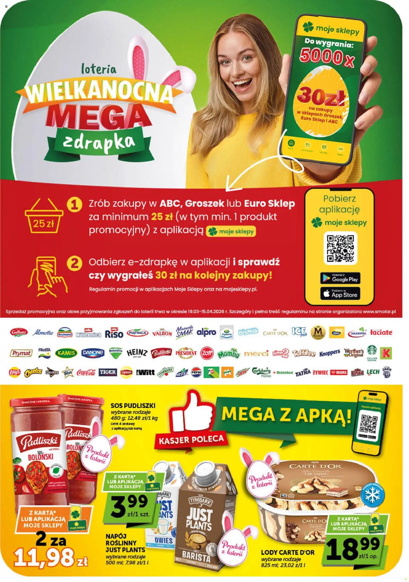 Groszek gazetka - Market od 19.03.2026 | Strona: 9 | Produkty: Karta, Merci, Pepsi, Lody