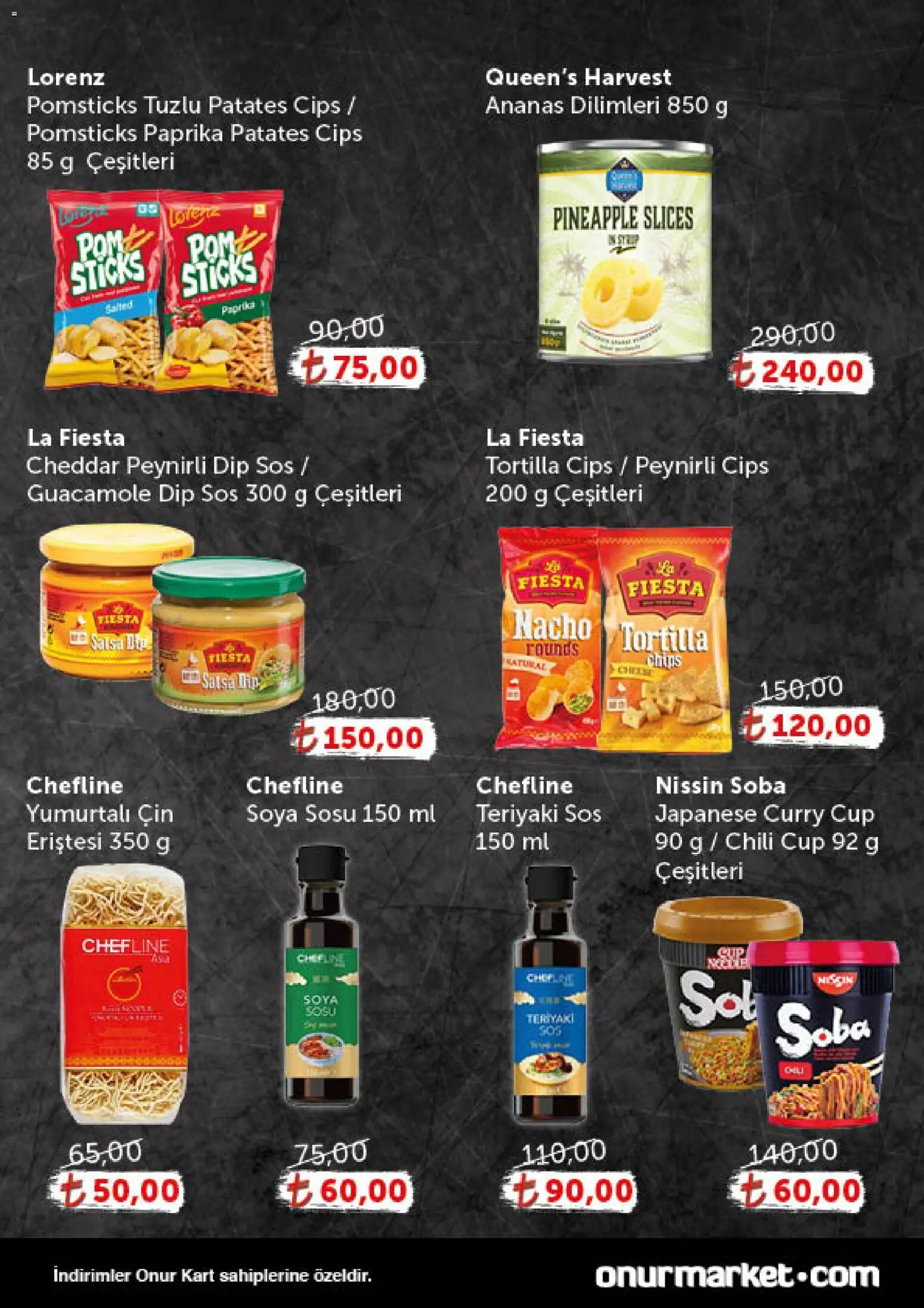 Onur Market Katalog - Gurme - 16.12.2025 tarihinden itibaren geçerlidir | Sayfa: 5 | Ürünler: Soba, Ananas, Cin, Sos