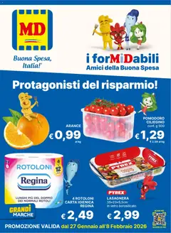 Anteprima del volantino MD Discount Mantova catalogo valido a partire dal 27.01.2026