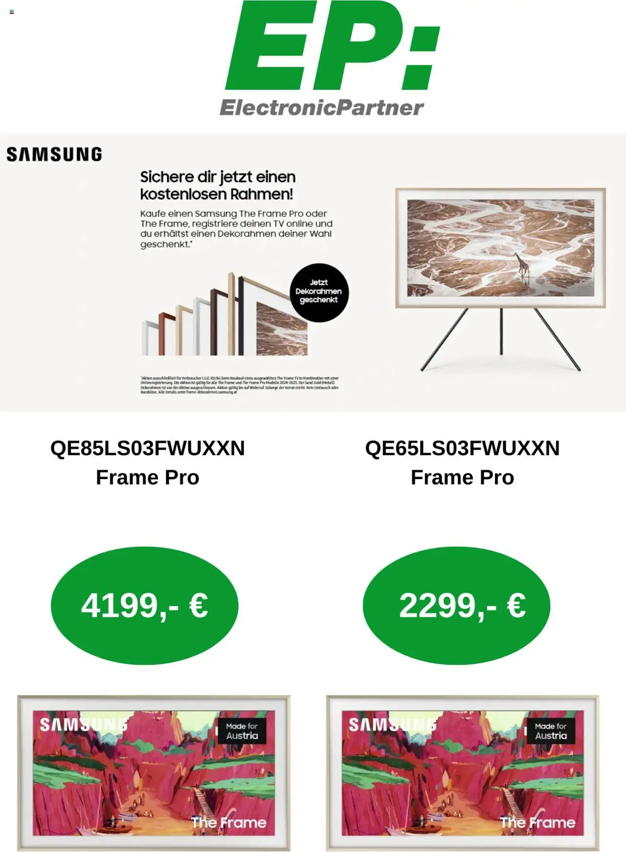 EP: ElectronicPartner Flugblatt gültig ab 04.08.2025 | Seite: 6 | Produkte: TV, Samsung