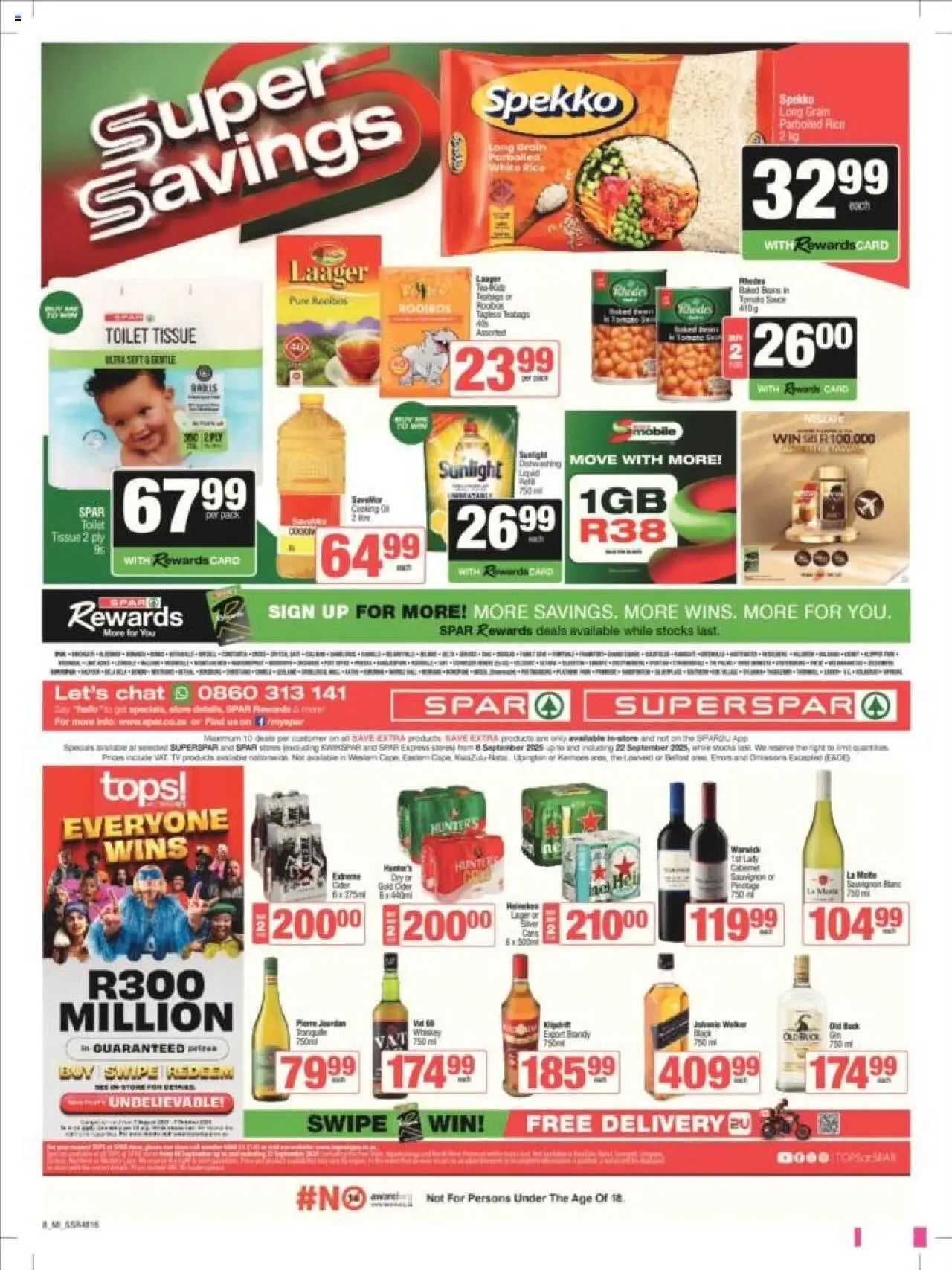 New KWIKSPAR catalogue – valid from 08.09.2025 | Page: 12 | Products: Baked beans, TV, Toilet, Cider