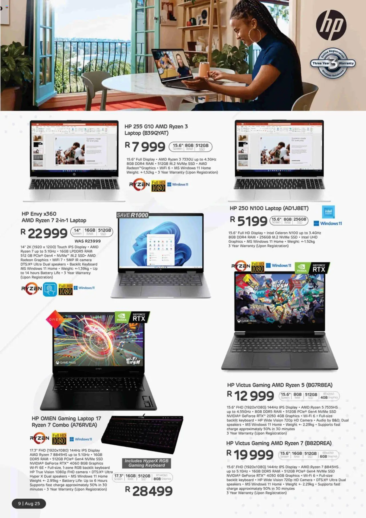 Computer Mania Specials │ valid from 01.08.2025 | Page: 10 | Products: Keyboard, Camera, Laptop, Battery