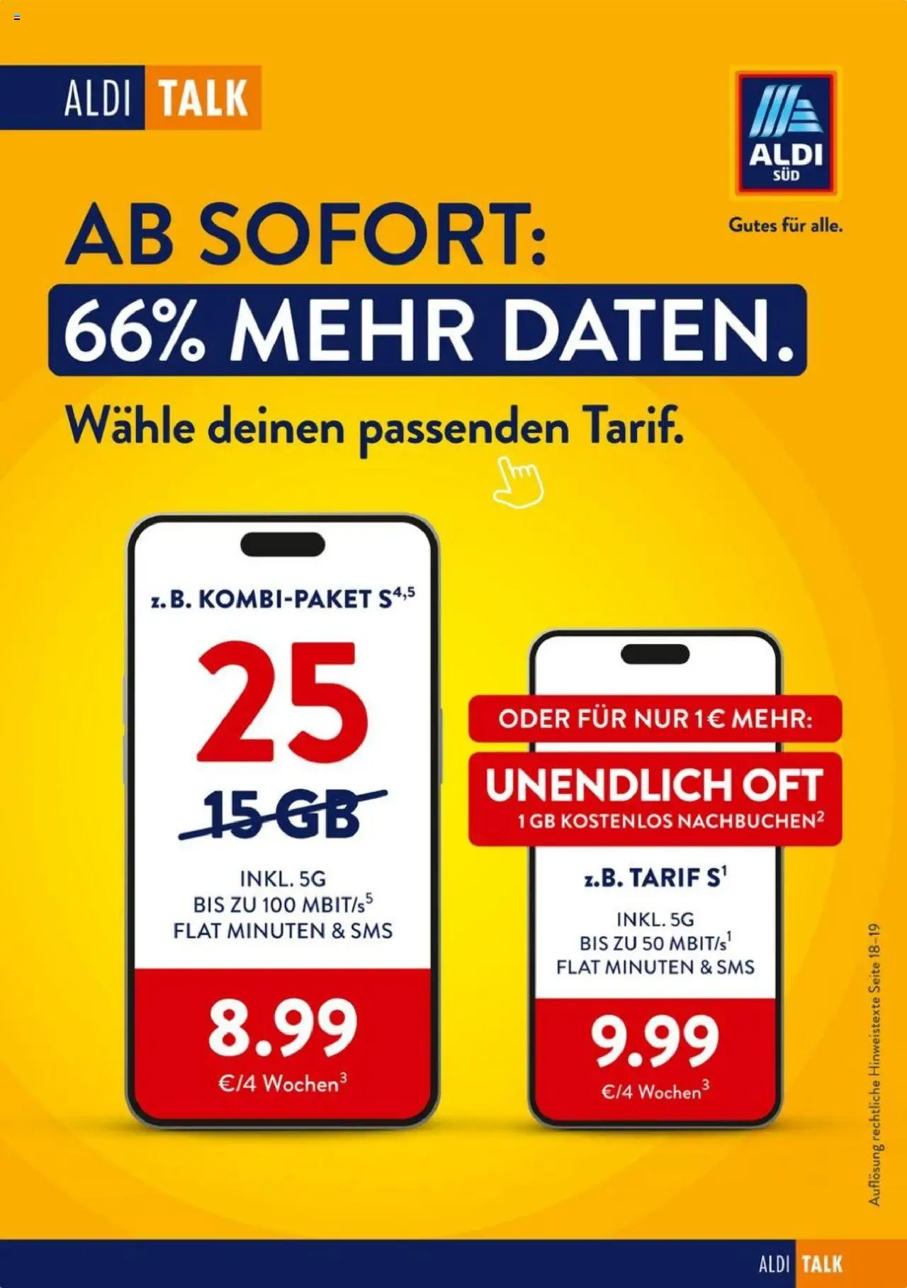 Aldi Süd Talk – gültig ab 18.09.2025 | Seite: 1