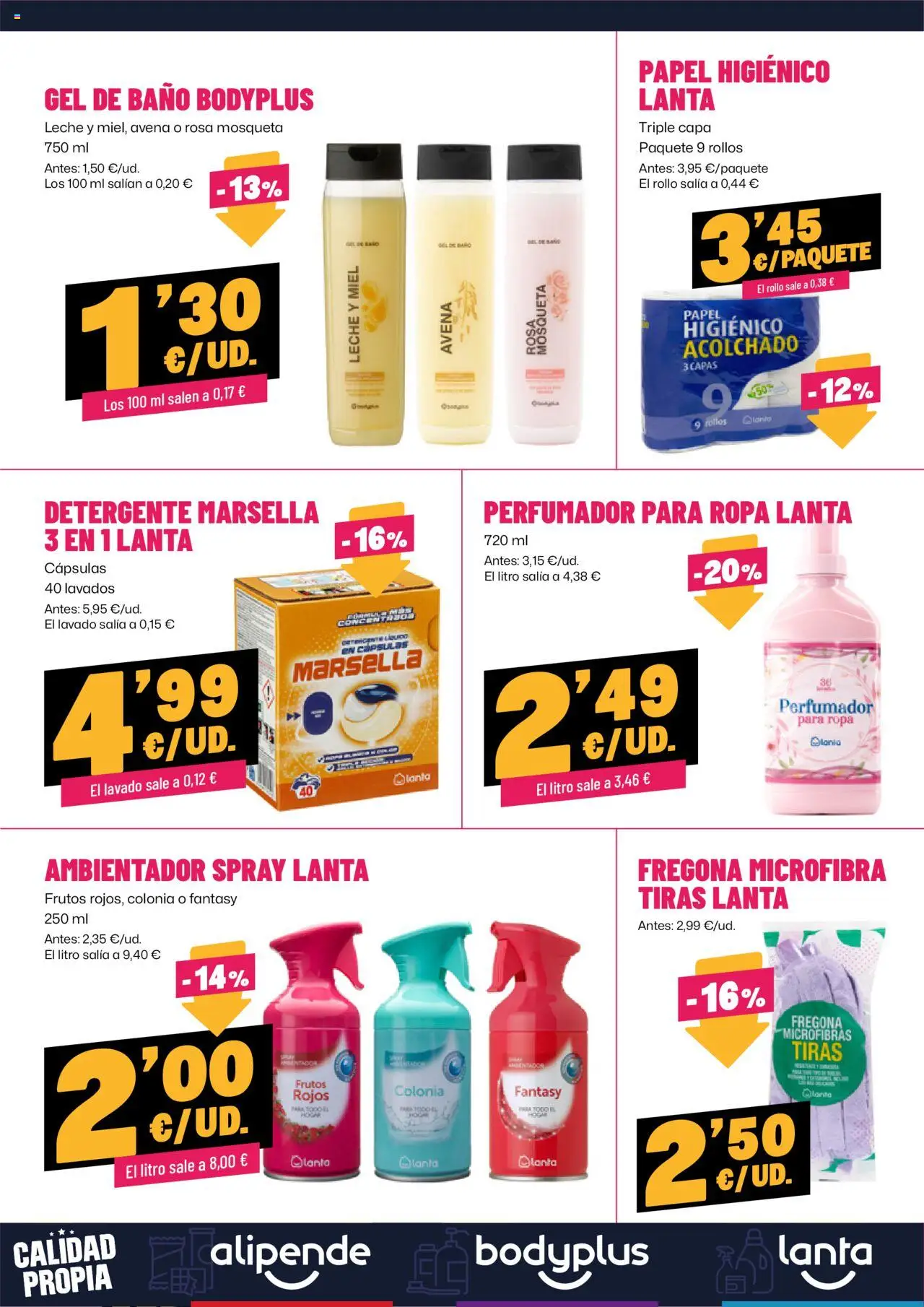 AhorraMas folleto │ válido desde el 18.09.2025 | Página: 14 | Productos: Colonia, Detergente, Gel de baño, Baño